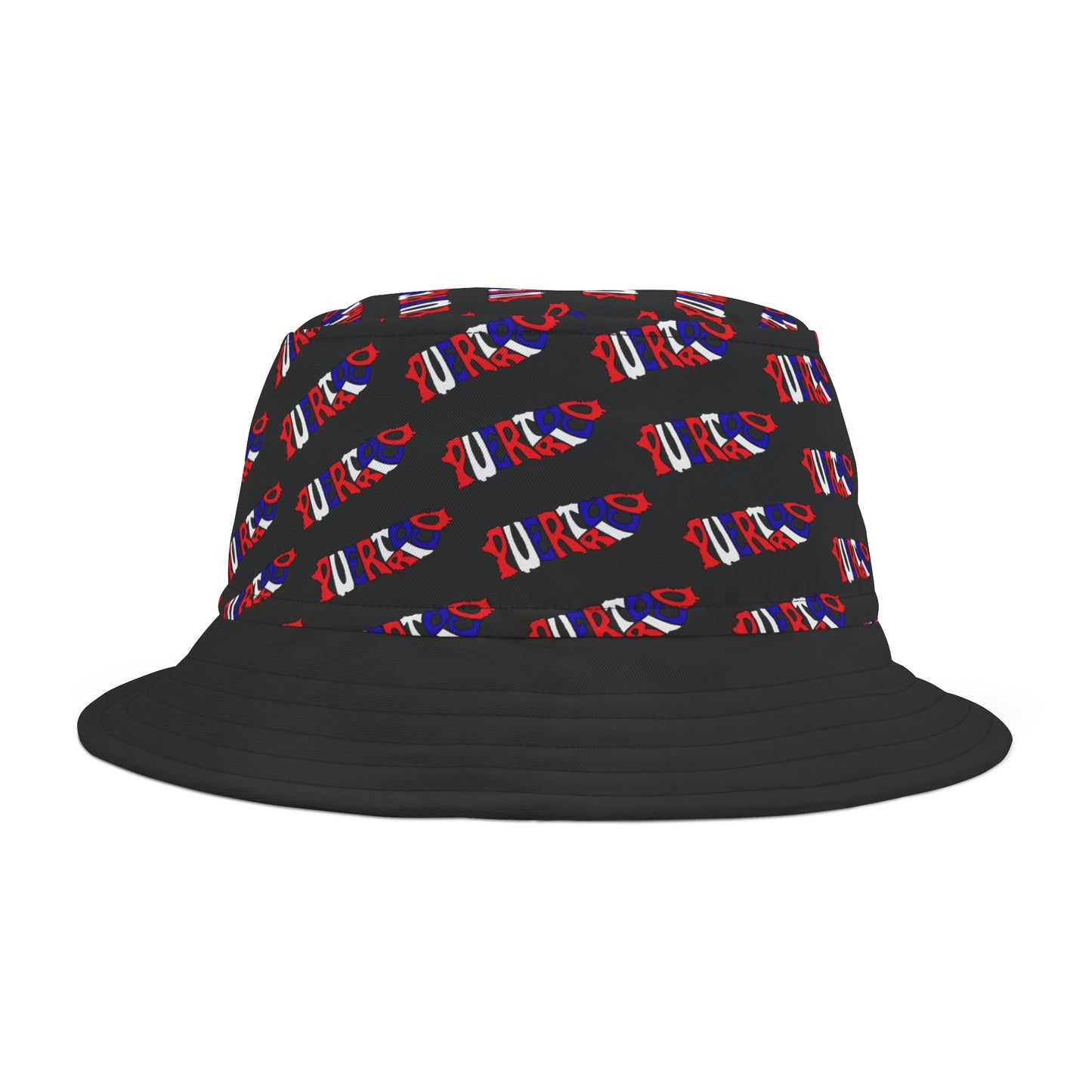 Puerto Rico Map, Bucket Hat (AOP)