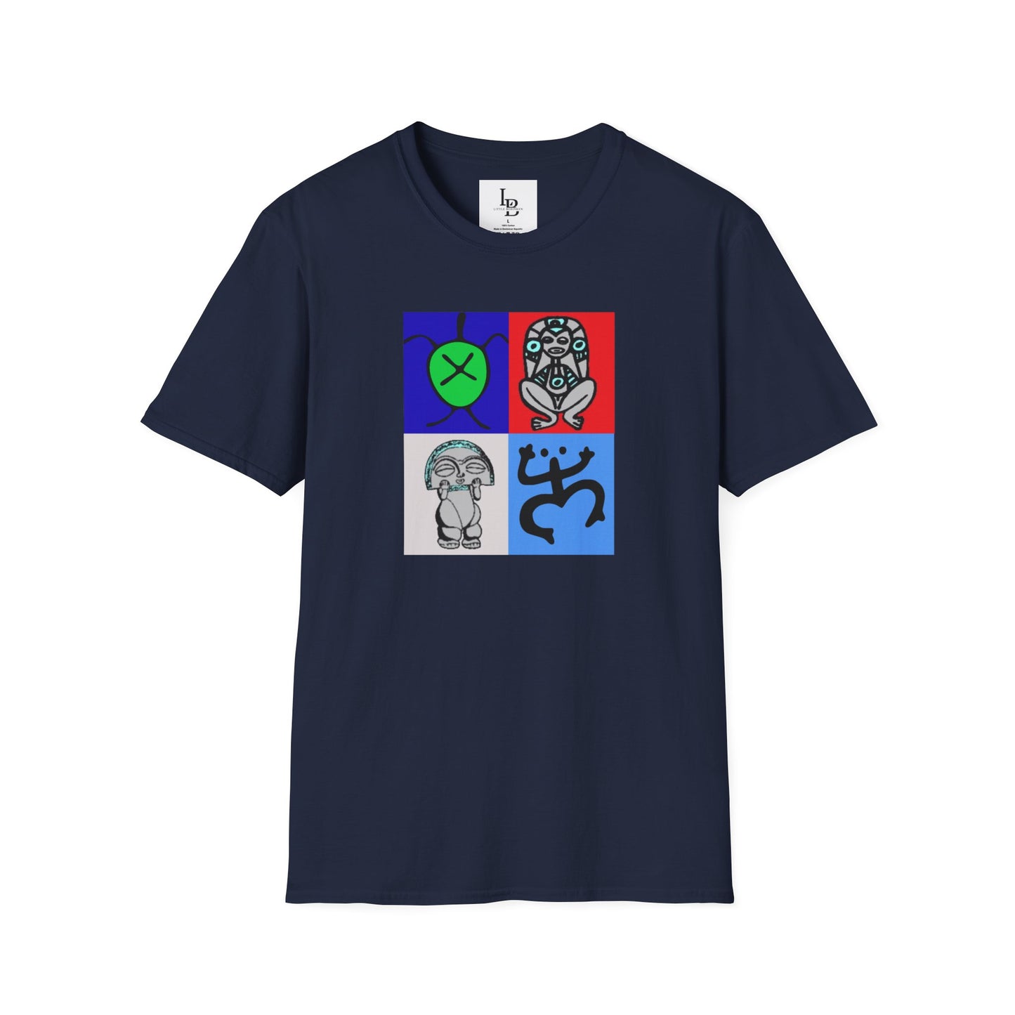 Four Taino Symbols, Unisex Softstyle T-Shirt