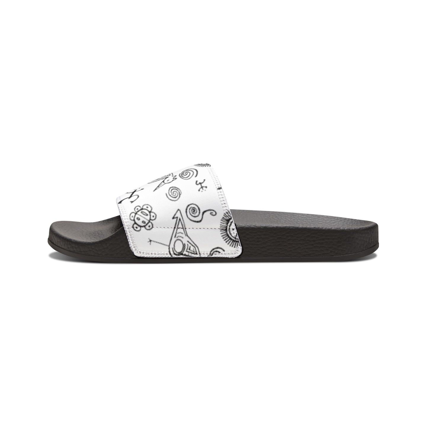 Taino Symbols 3, Women's PU Slide Sandals