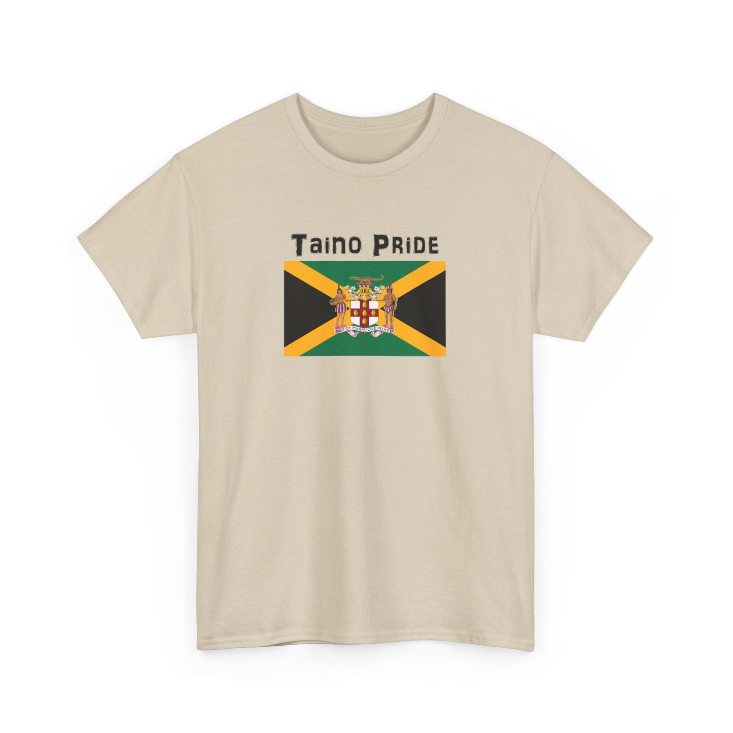 Jamaican Flag Taino Pride, Unisex Heavy Cotton Tee
