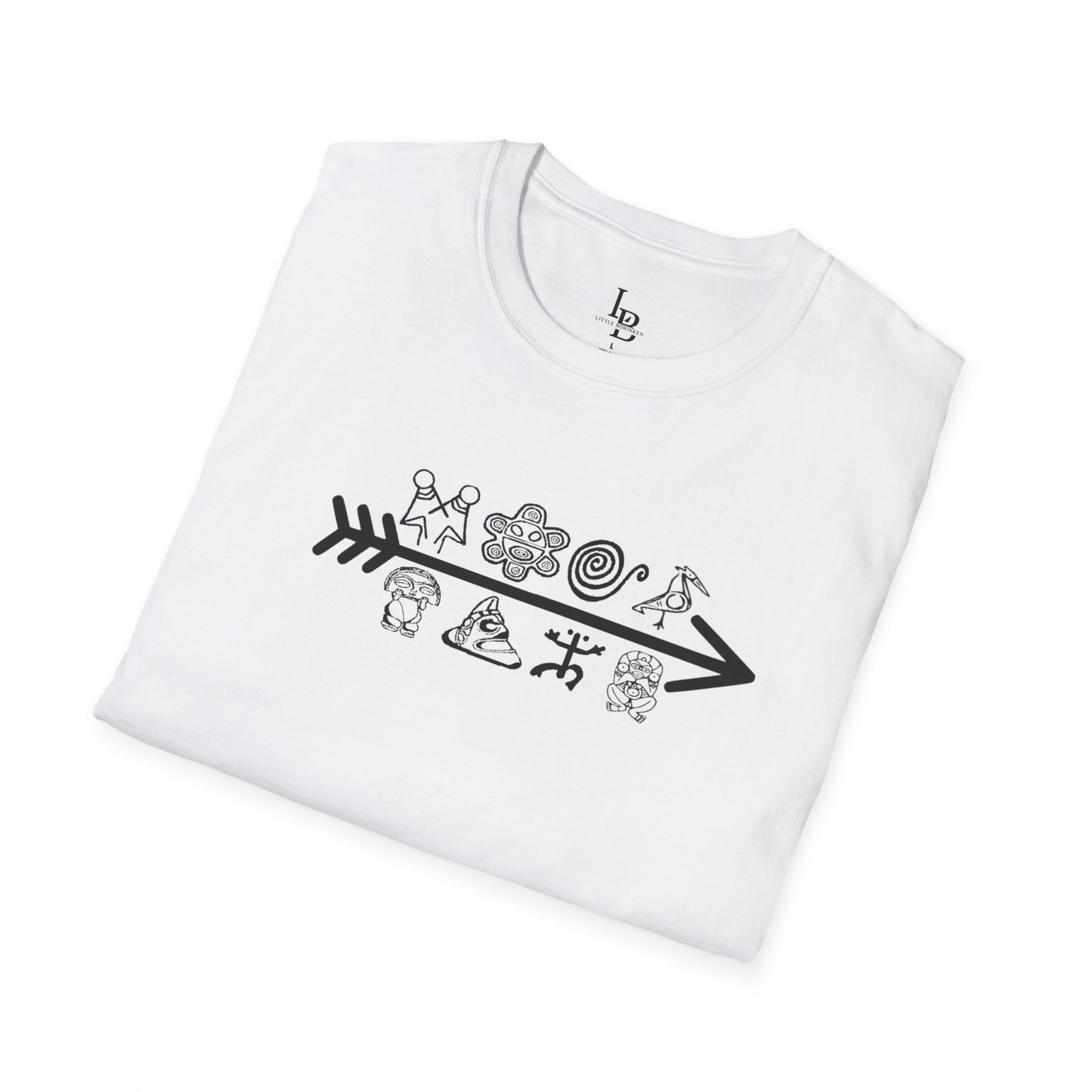 Arrow and Symbols, Unisex Softstyle T-Shirt