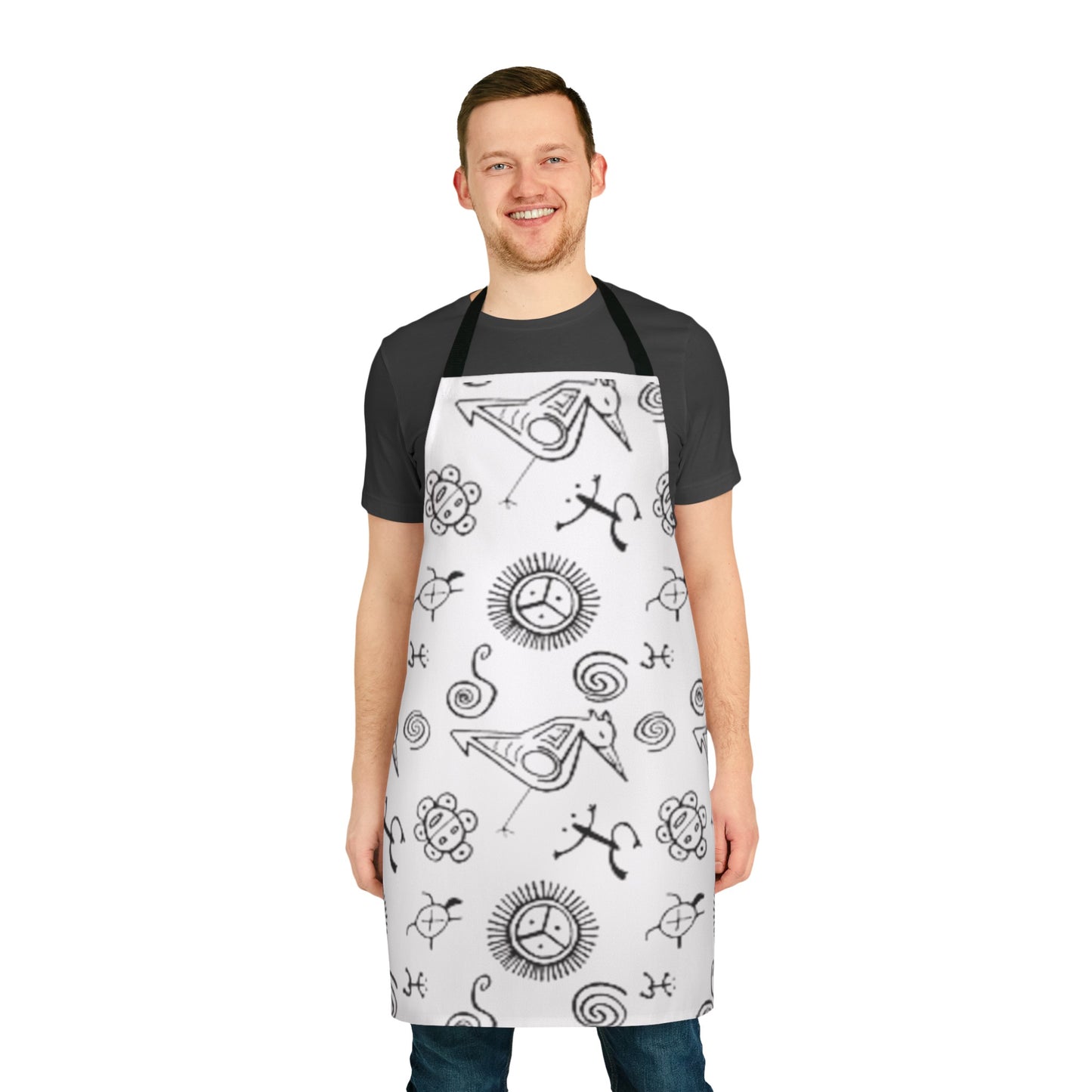 Taino Symbol Apron, 5-Color Straps (AOP)