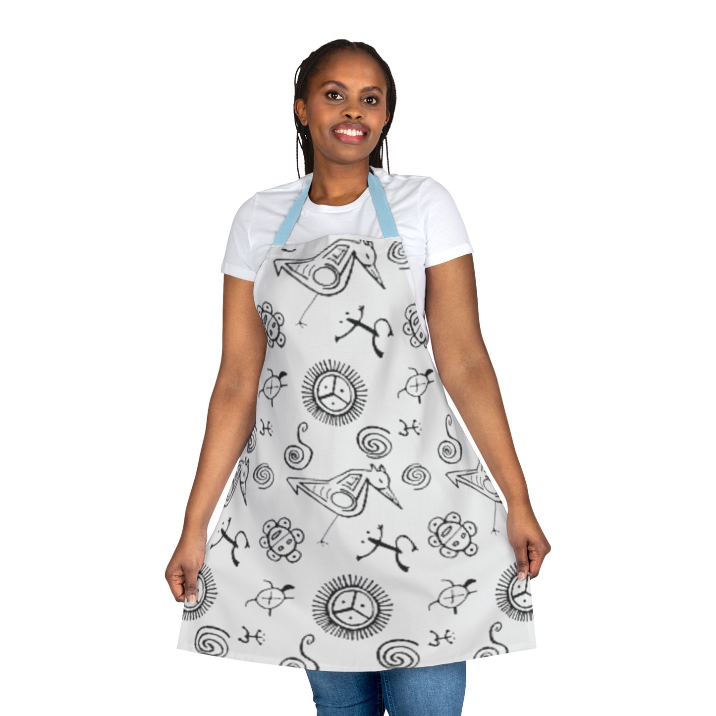 Taino Symbol Apron, 5-Color Straps (AOP)