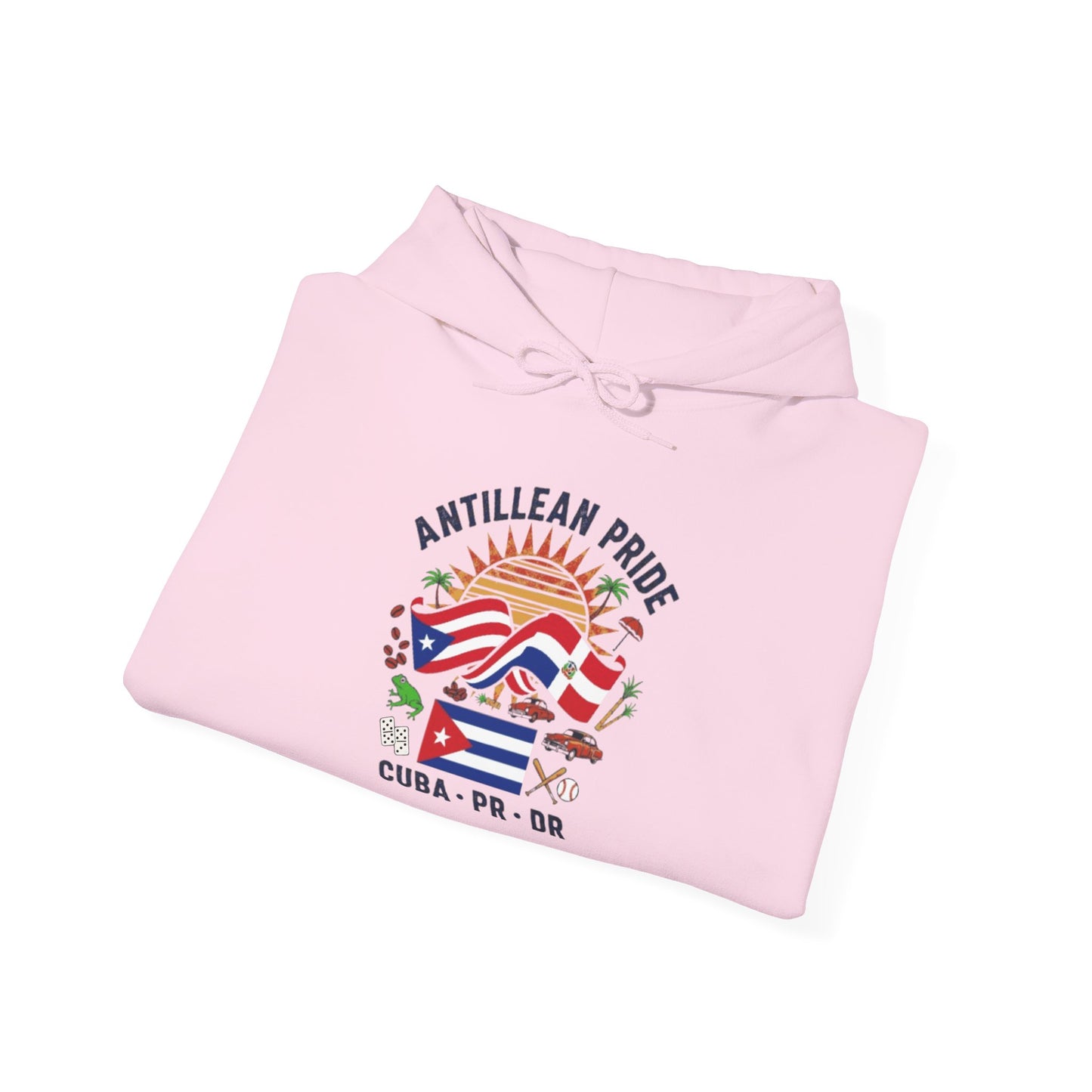 Antillean Pride Unisex Hoodie, Cozy Sweatshirt, Casual Wear, Gifts for Adventures, Pride Apparel, Comfortable Streetwear