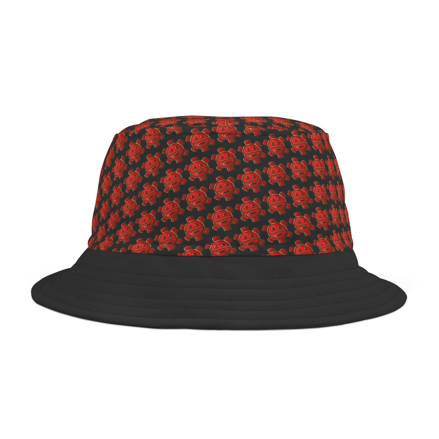 Half print Red Taino Sun, Bucket Hat (AOP)