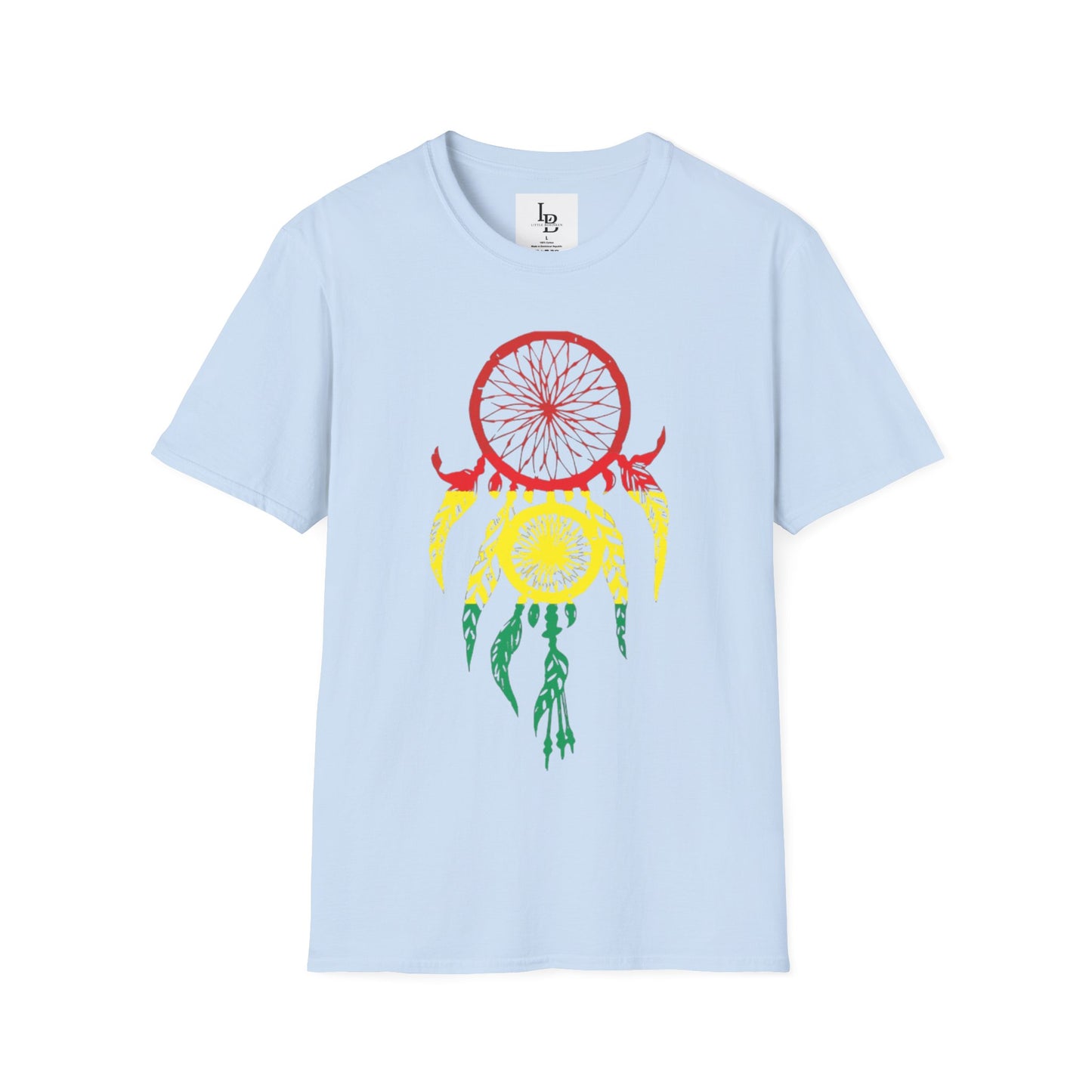 Dream Catcher - Taino Flag colors, Unisex Softstyle T-Shirt