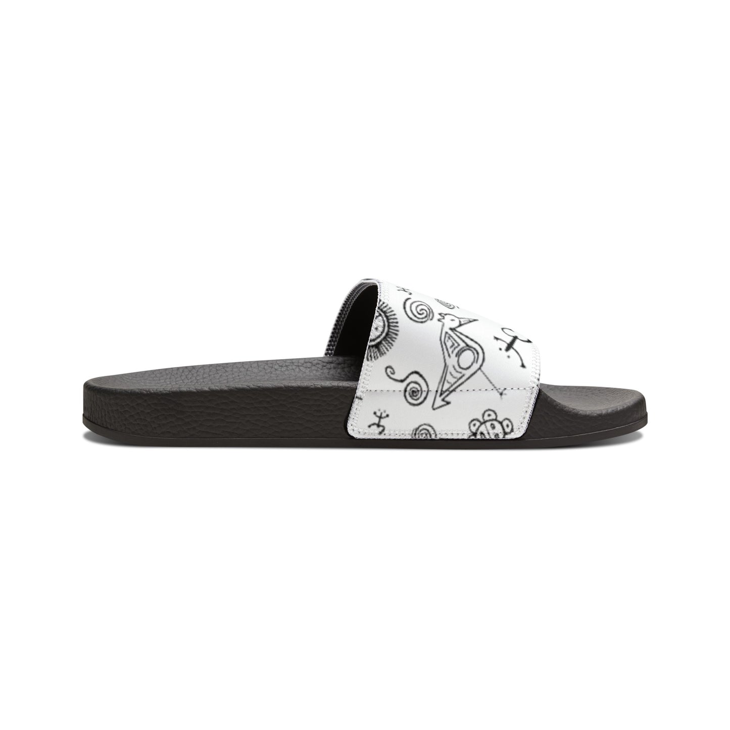 Taino Symbols 3, Women's PU Slide Sandals