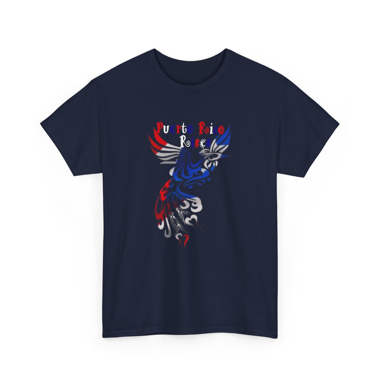 Puerto Rico Rises Phoenix, Unisex Heavy Cotton Tee