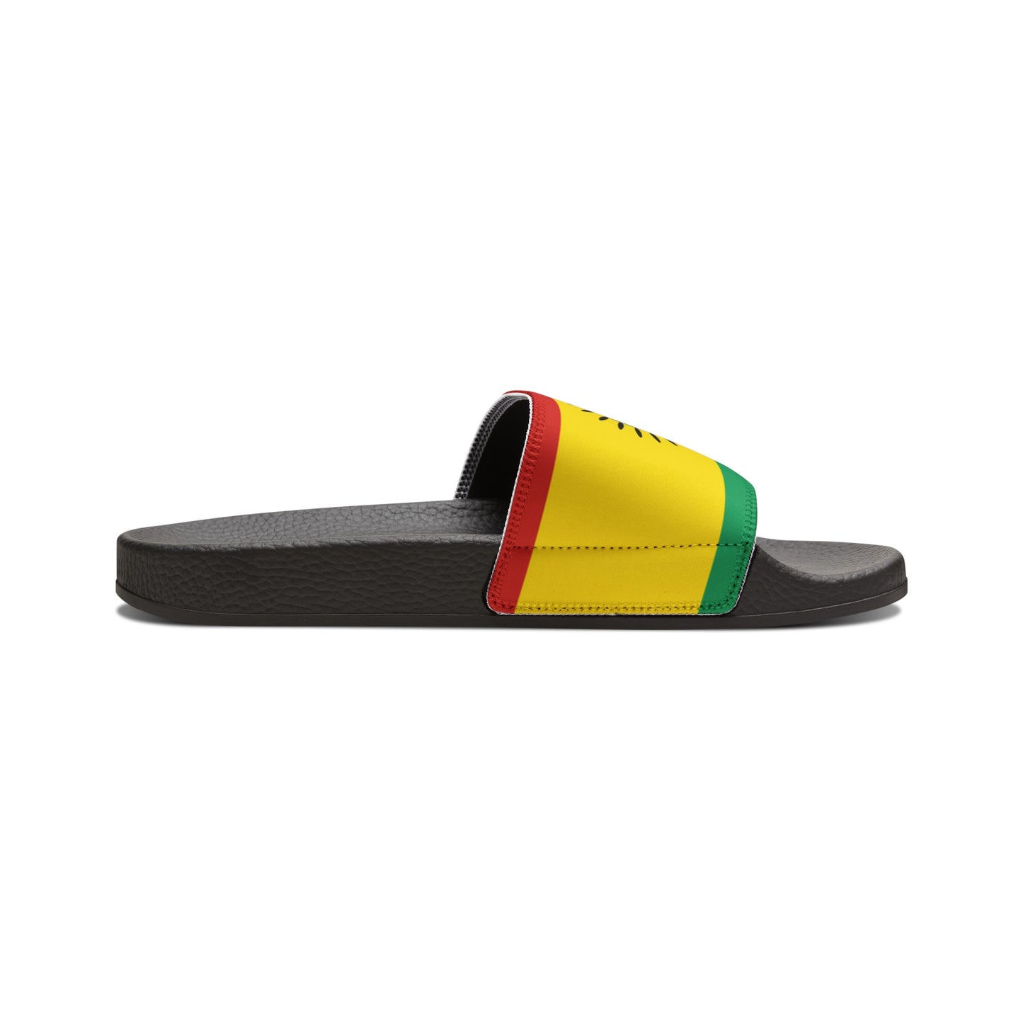 Taino Flag, Men's PU Slide Sandals