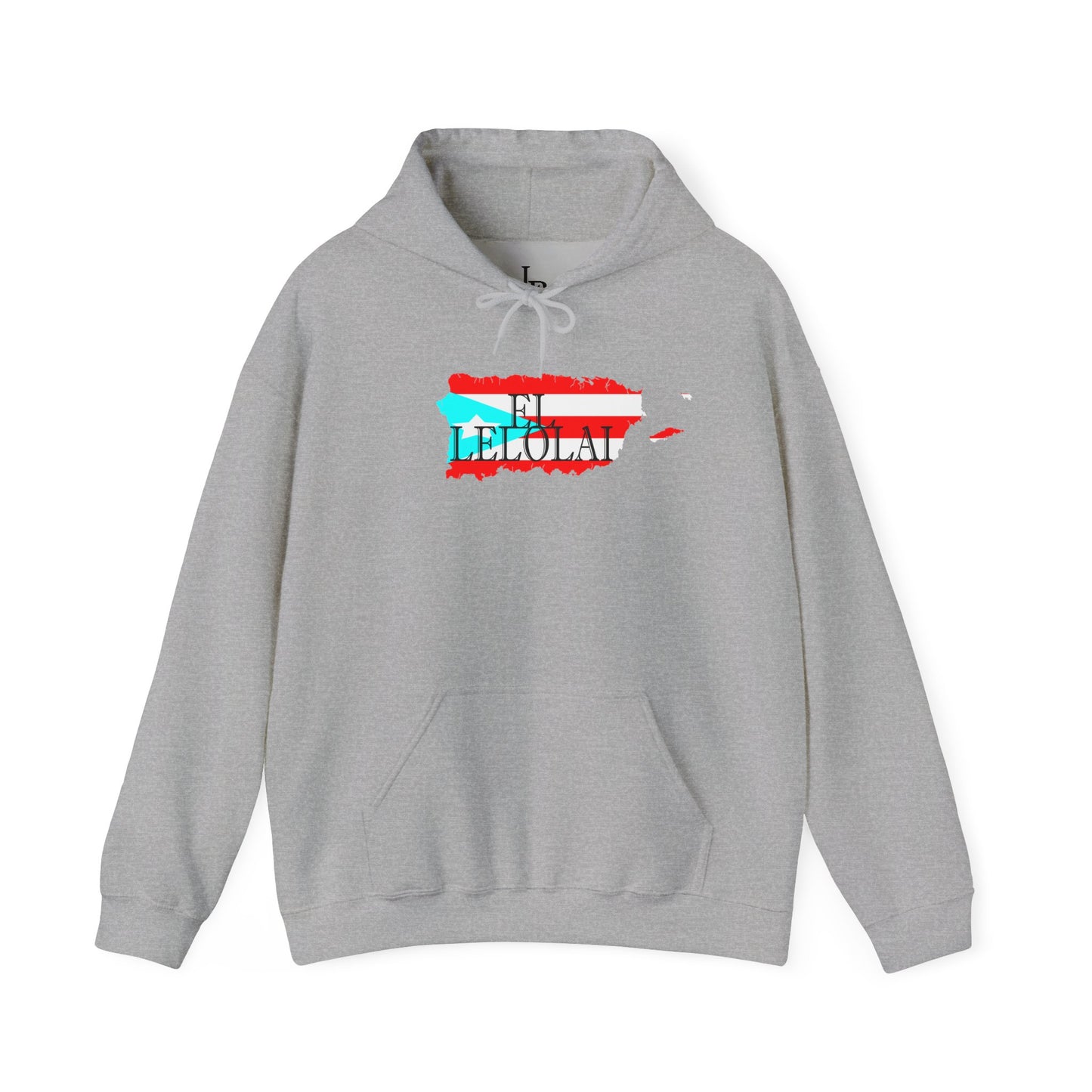 EL LELOLAI PR MAP Unisex Hoodie, Cozy Sweatshirt, Casual Wear, Gifts for Adventures, Pride Apparel, Comfortable Streetwear
