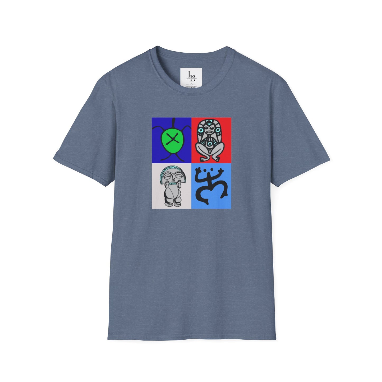 Four Taino Symbols, Unisex Softstyle T-Shirt