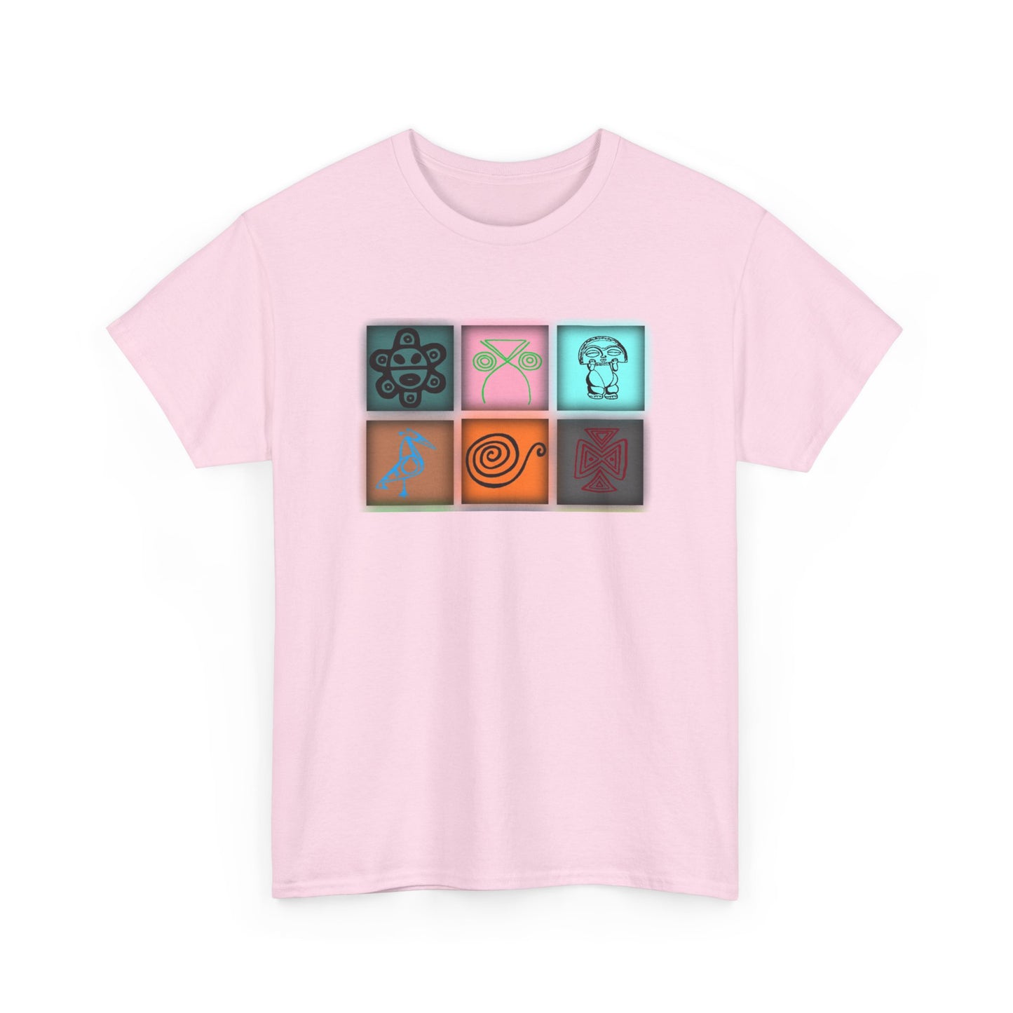Taino Symbols 8,Unisex Heavy Cotton Tee