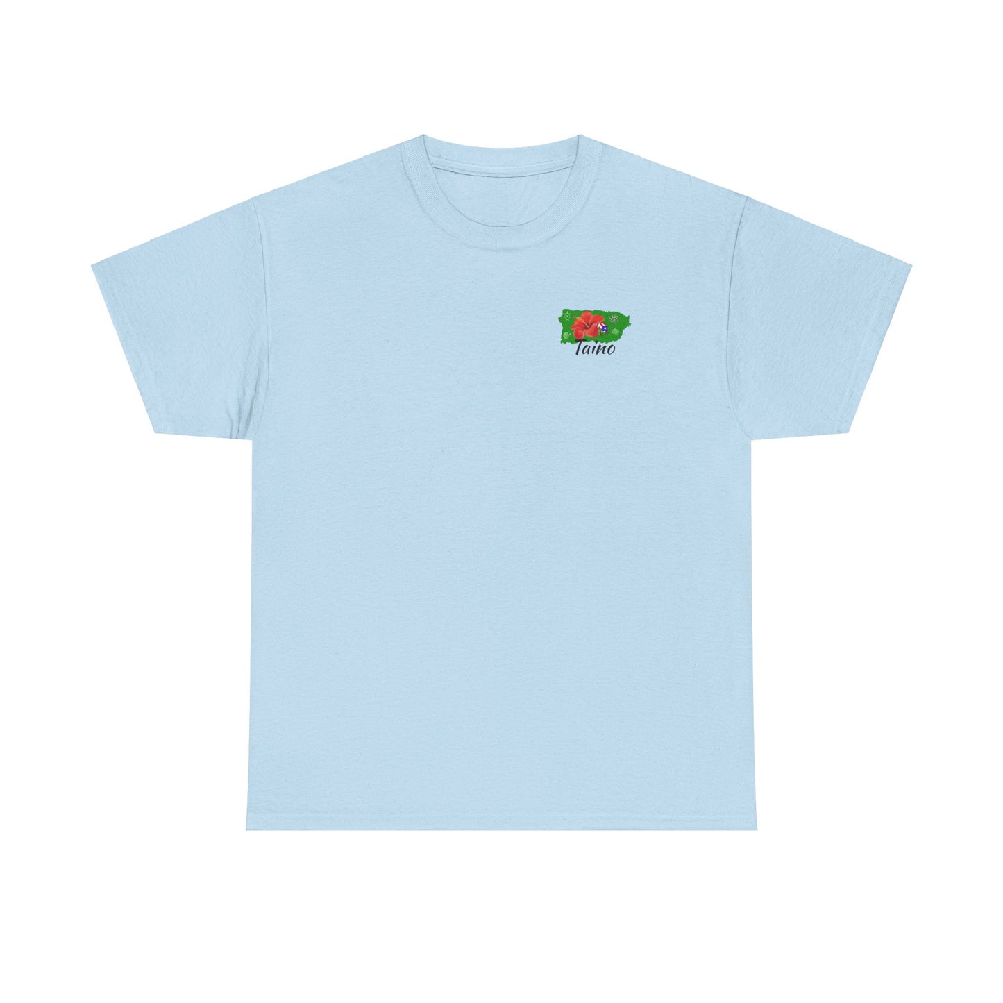 P.R. map Taino Symbols, and coqui, Unisex Heavy Cotton Tee