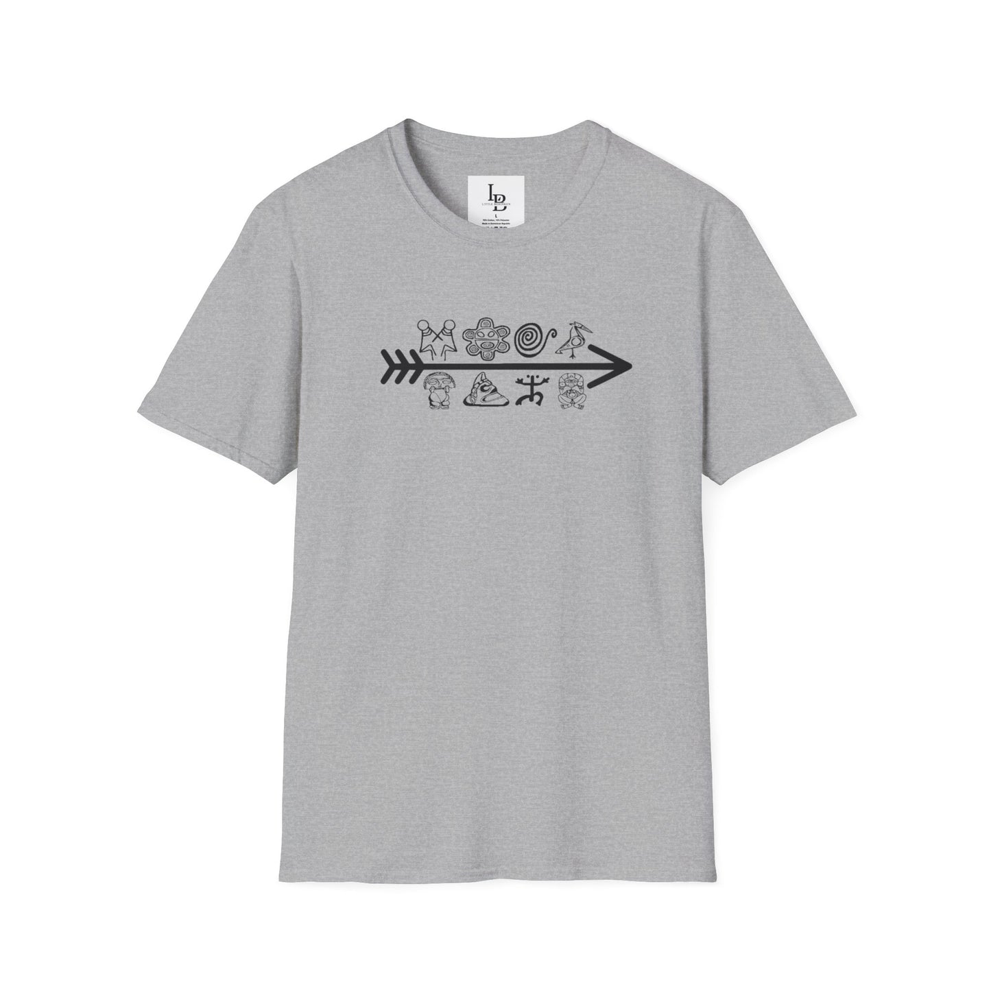 Arrow and Symbols, Unisex Softstyle T-Shirt
