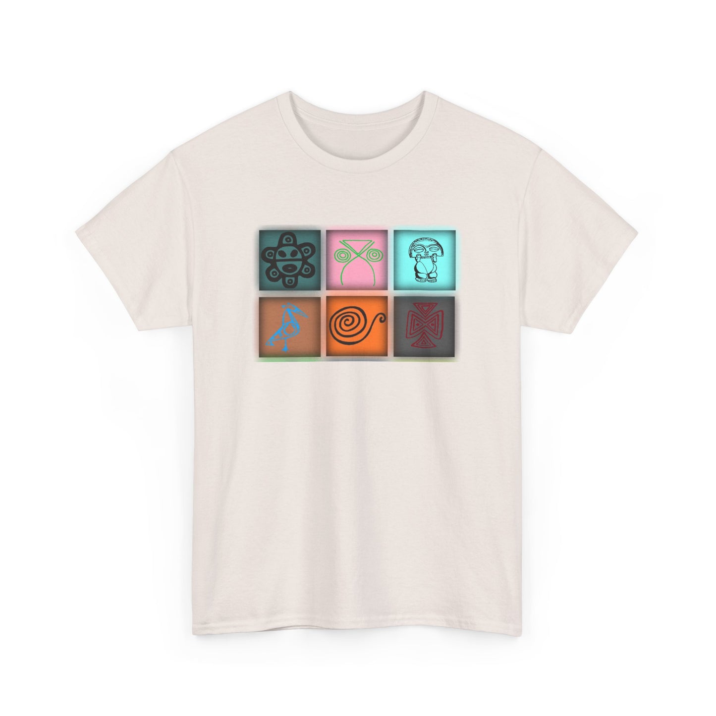 Taino Symbols 8,Unisex Heavy Cotton Tee
