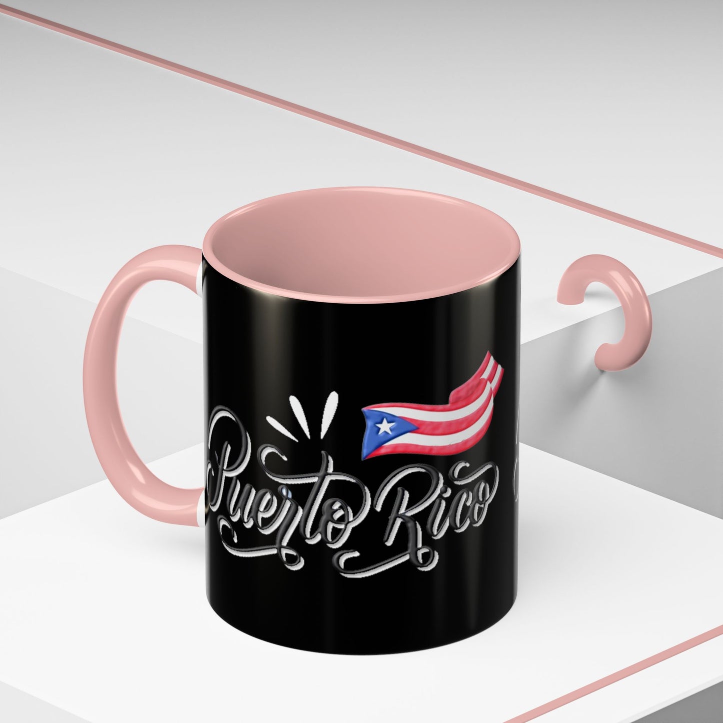 Puerto Rico, Colorful Accent Mugs, 11oz