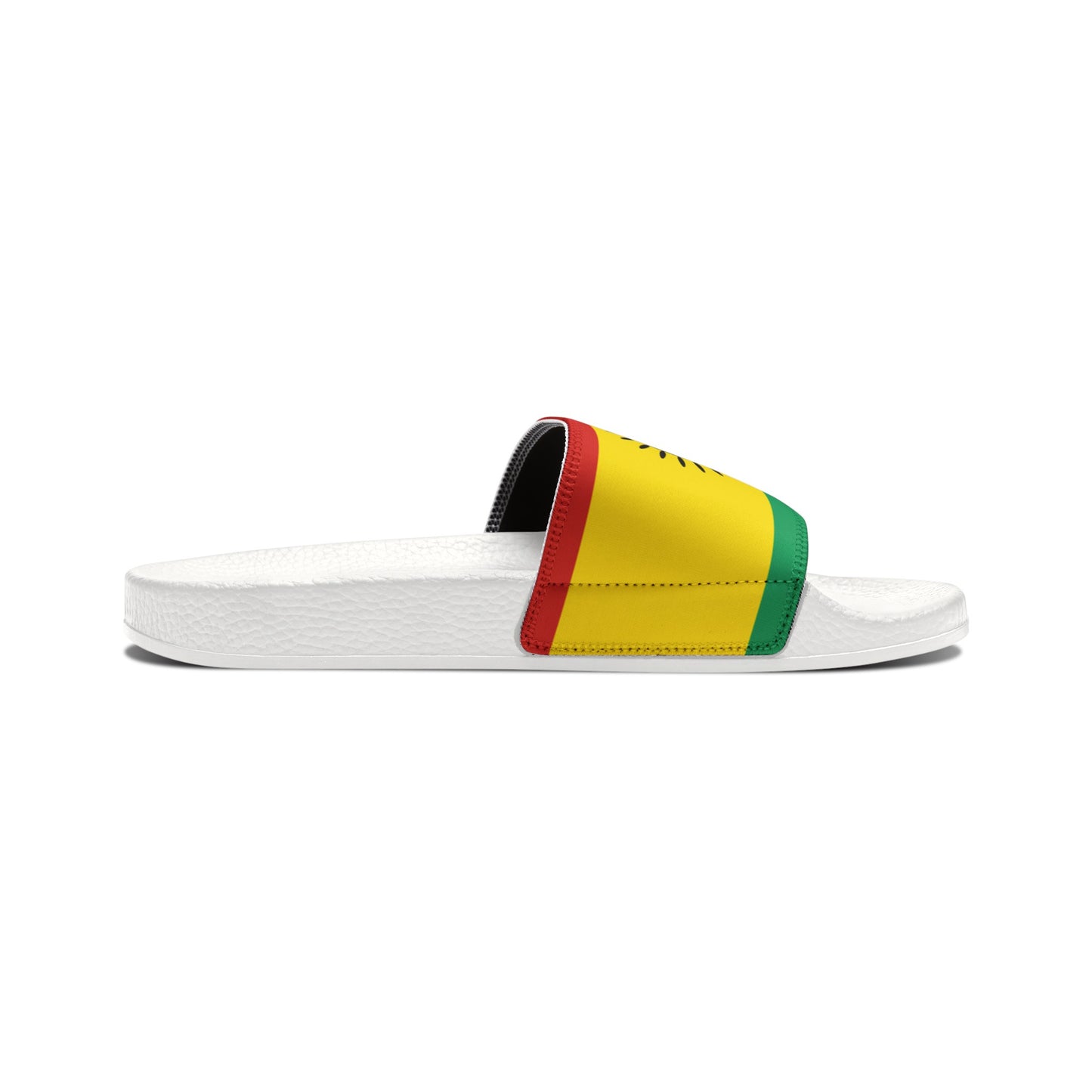 Taino Flag, Men's PU Slide Sandals