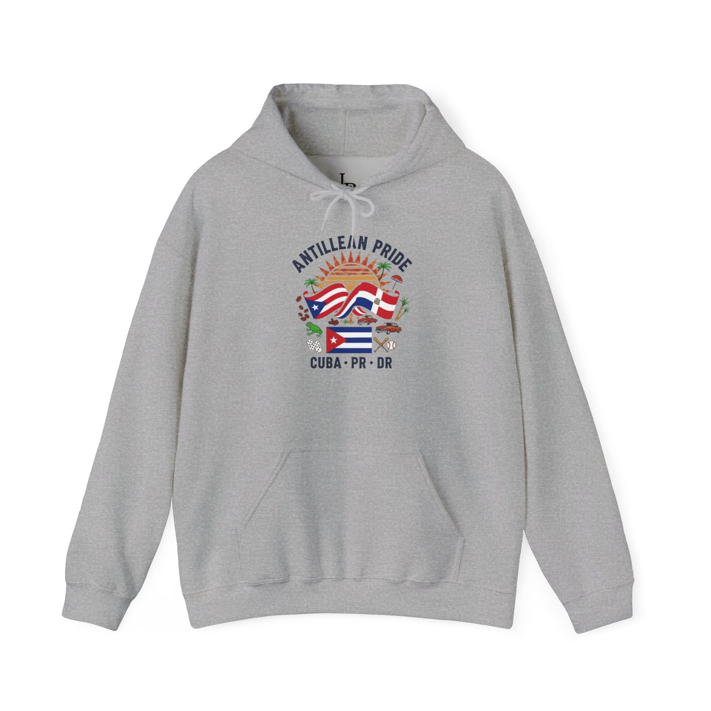 Antillean Pride Unisex Hoodie, Cozy Sweatshirt, Casual Wear, Gifts for Adventures, Pride Apparel, Comfortable Streetwear