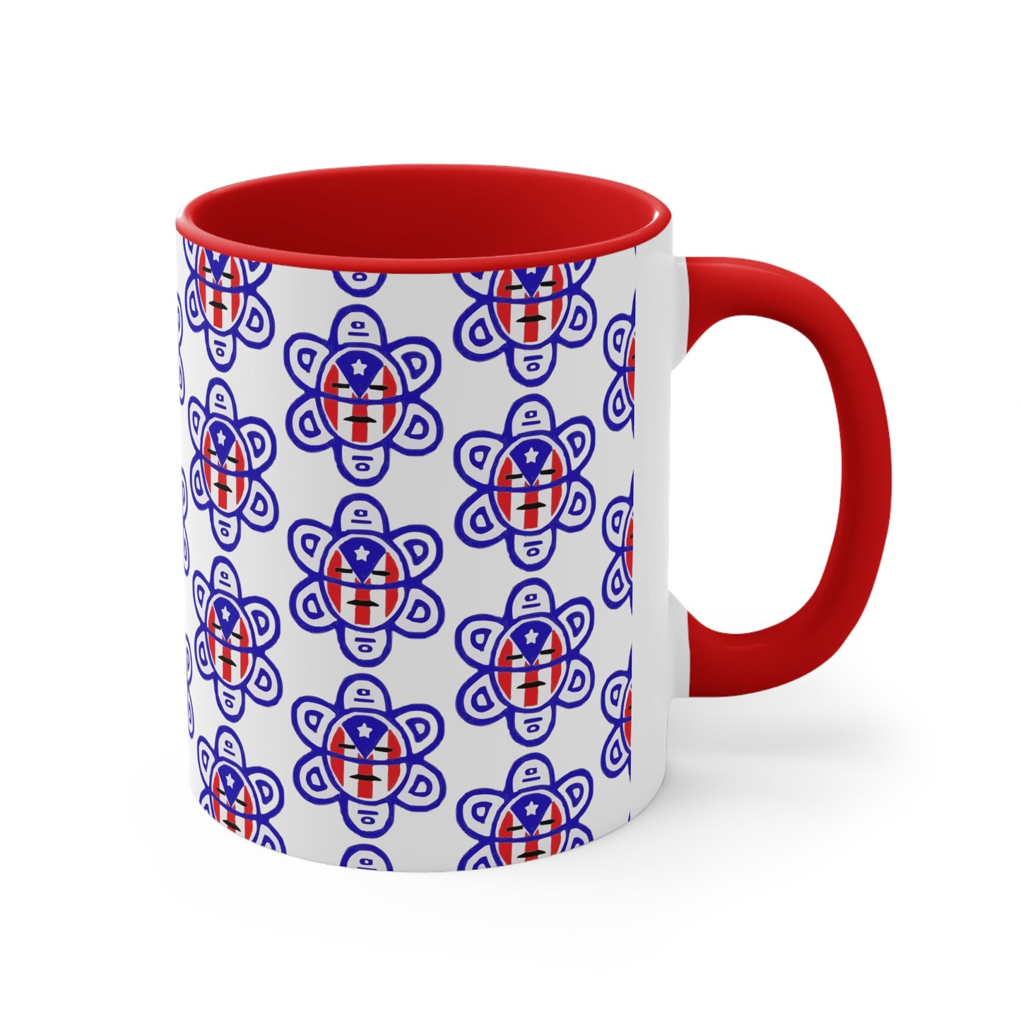 P.R. Flag Sun, Accent Coffee Mug, 11oz