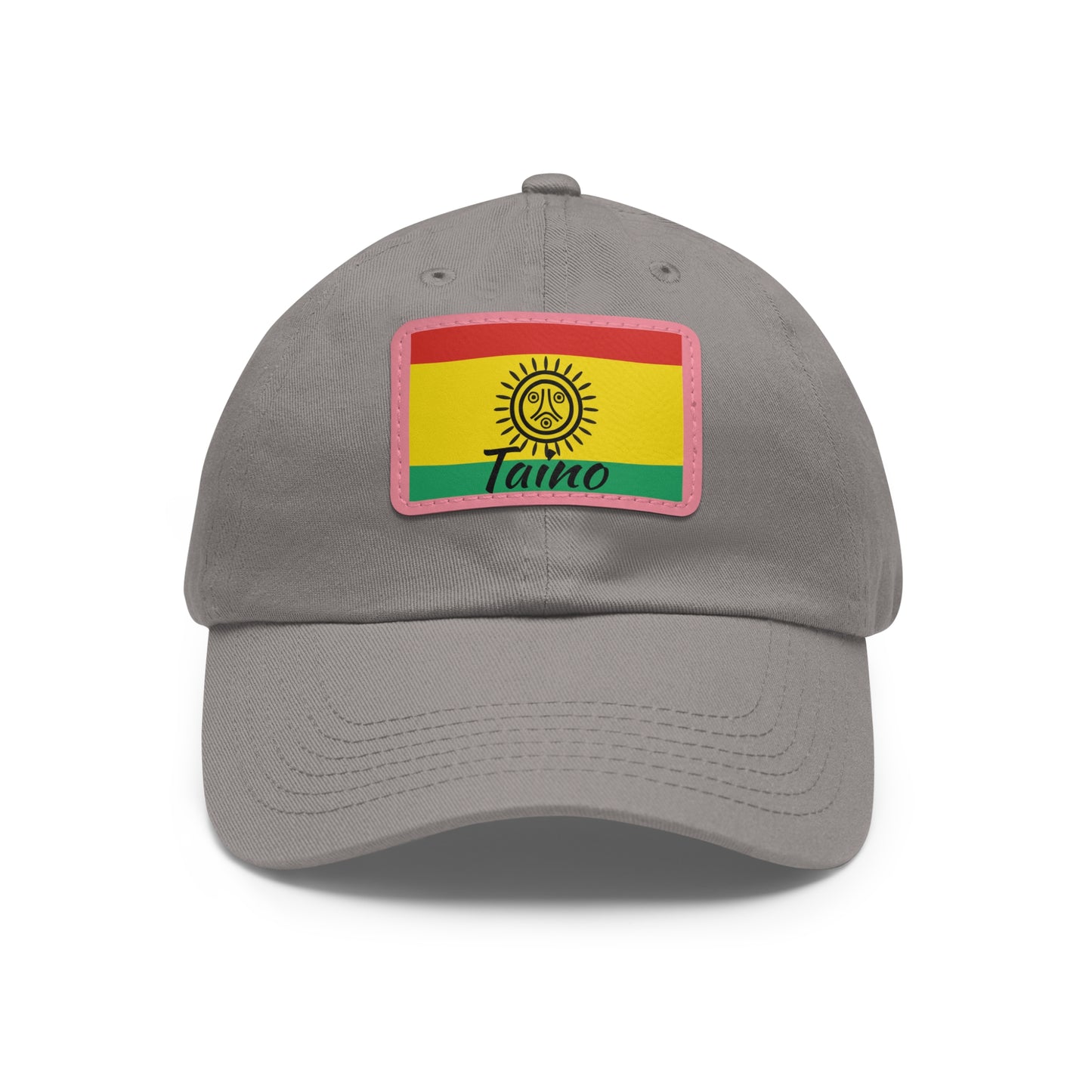 Taino Flag, Hat with Leather Patch (Rectangle)