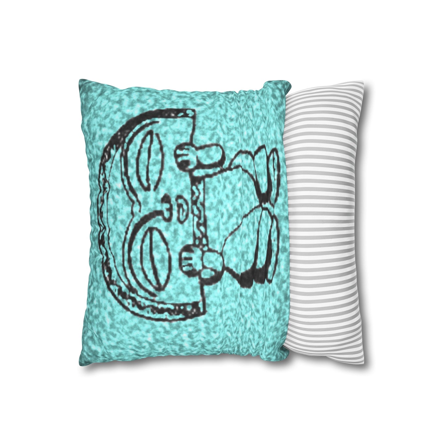 Taino Symbols 2 pillow cover, Spun Polyester Square Pillowcase