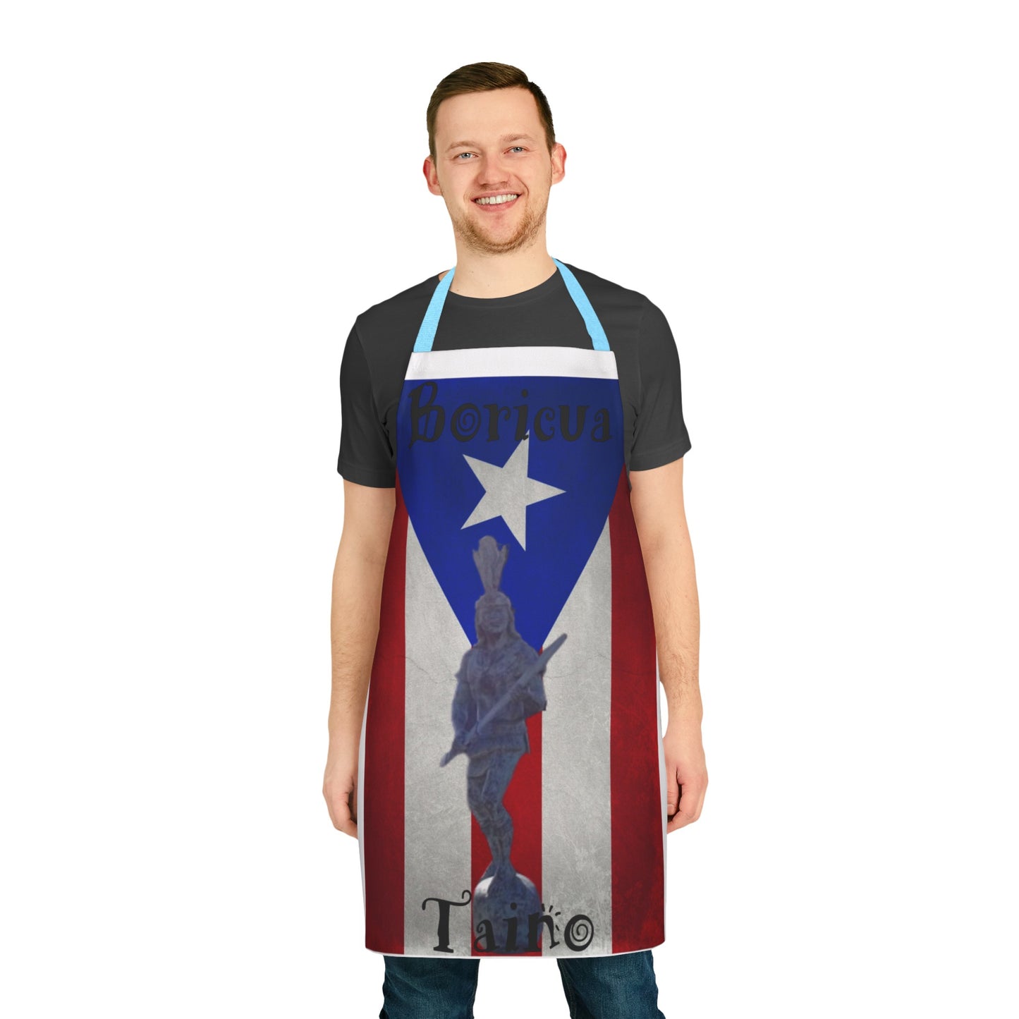 Puerto Rican Flag Apron, 5-Color Straps (AOP)