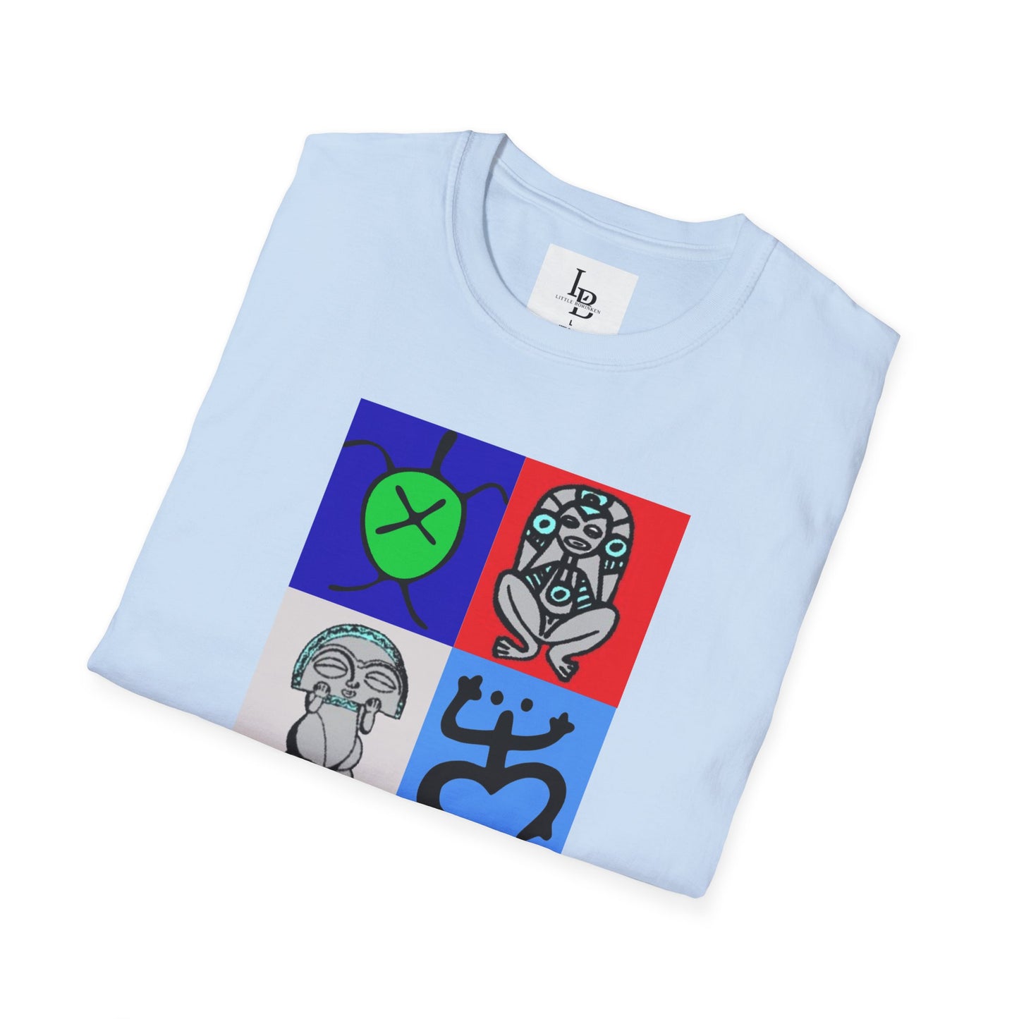 Four Taino Symbols, Unisex Softstyle T-Shirt