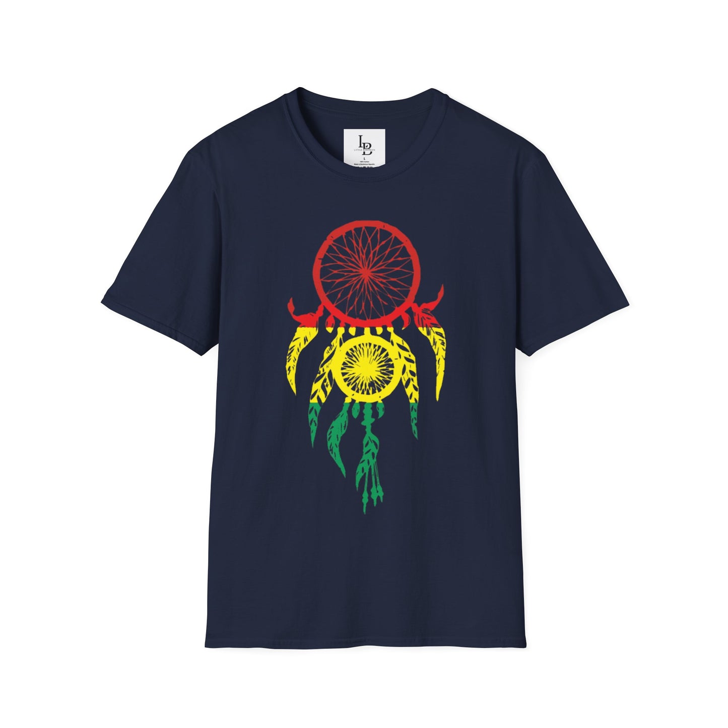 Dream Catcher - Taino Flag colors, Unisex Softstyle T-Shirt