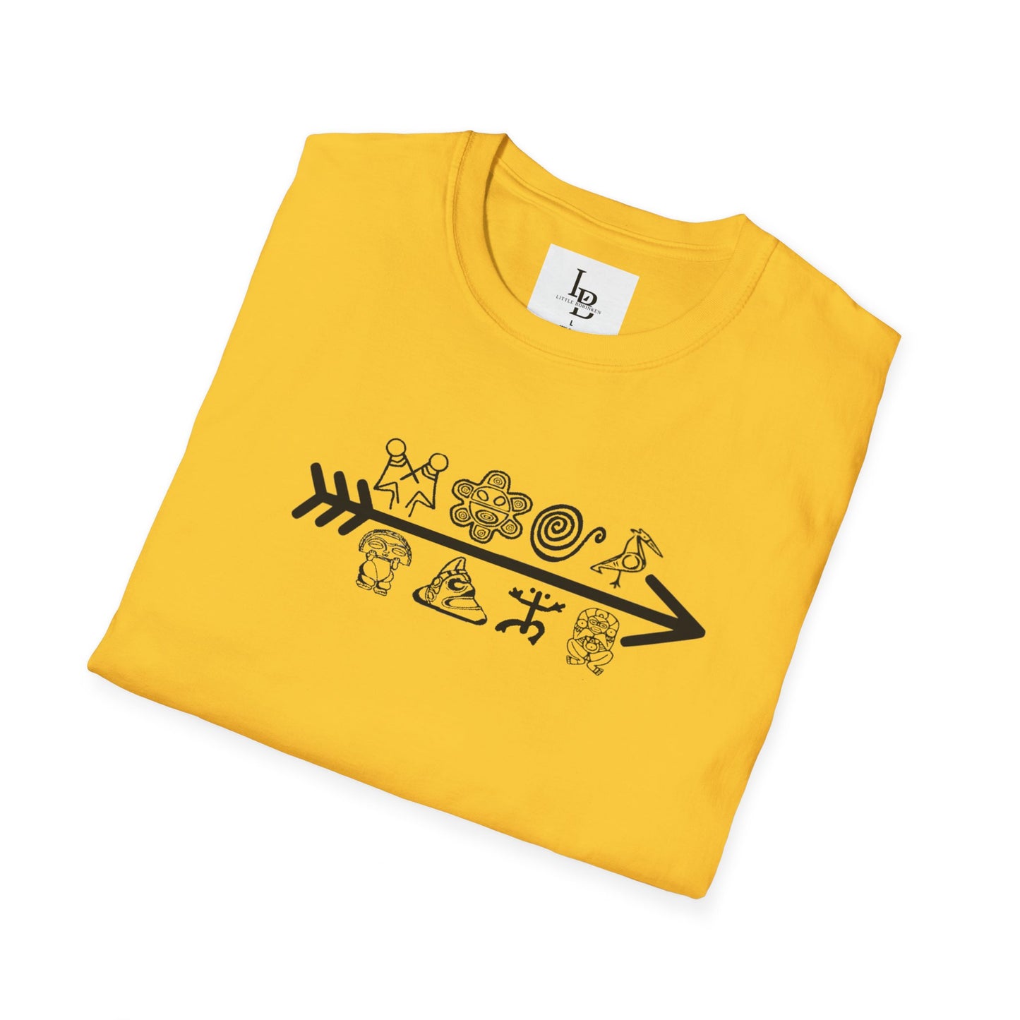 Arrow and Symbols, Unisex Softstyle T-Shirt