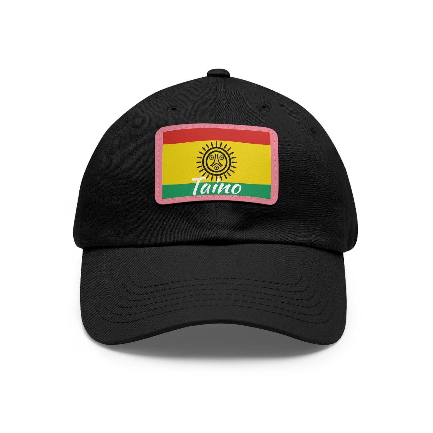 Taino Flag, Hat with Leather Patch (Rectangle)
