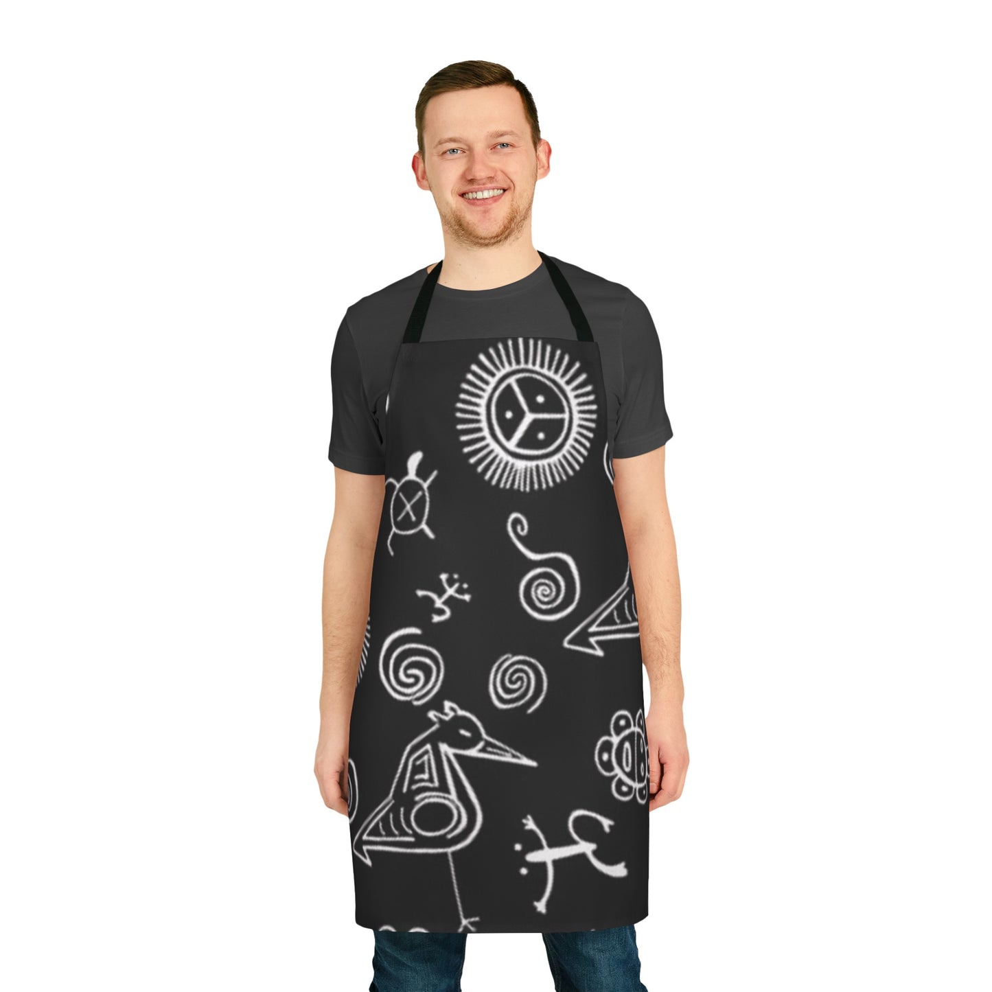 Taino Symbol Apron, 5-Color Straps (AOP)