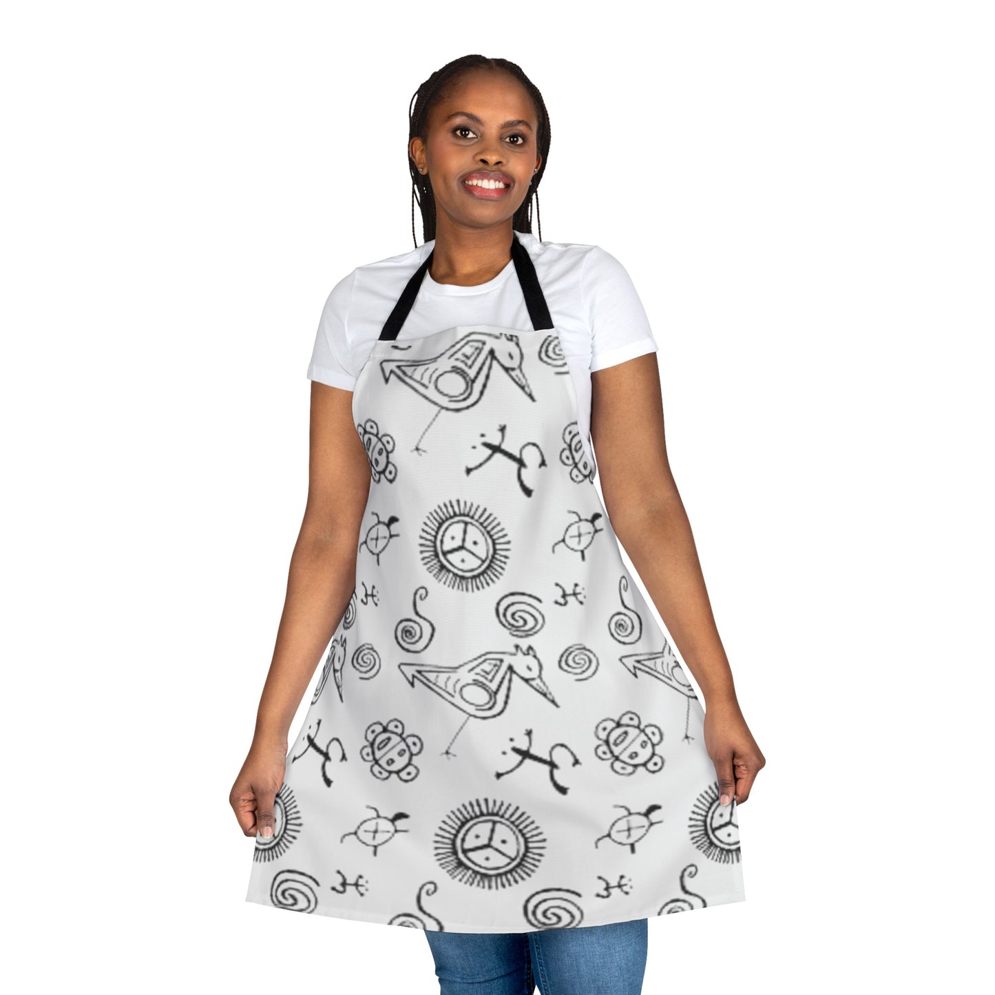 Taino Symbol Apron, 5-Color Straps (AOP)