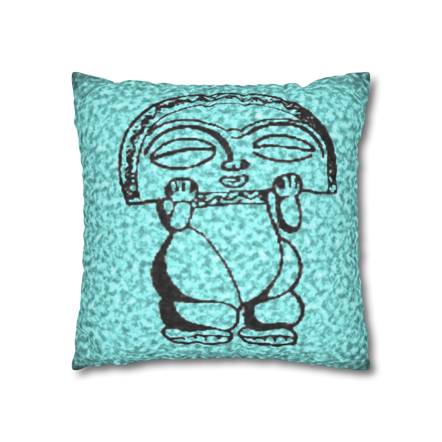 Taino Symbols 2 pillow cover, Spun Polyester Square Pillowcase