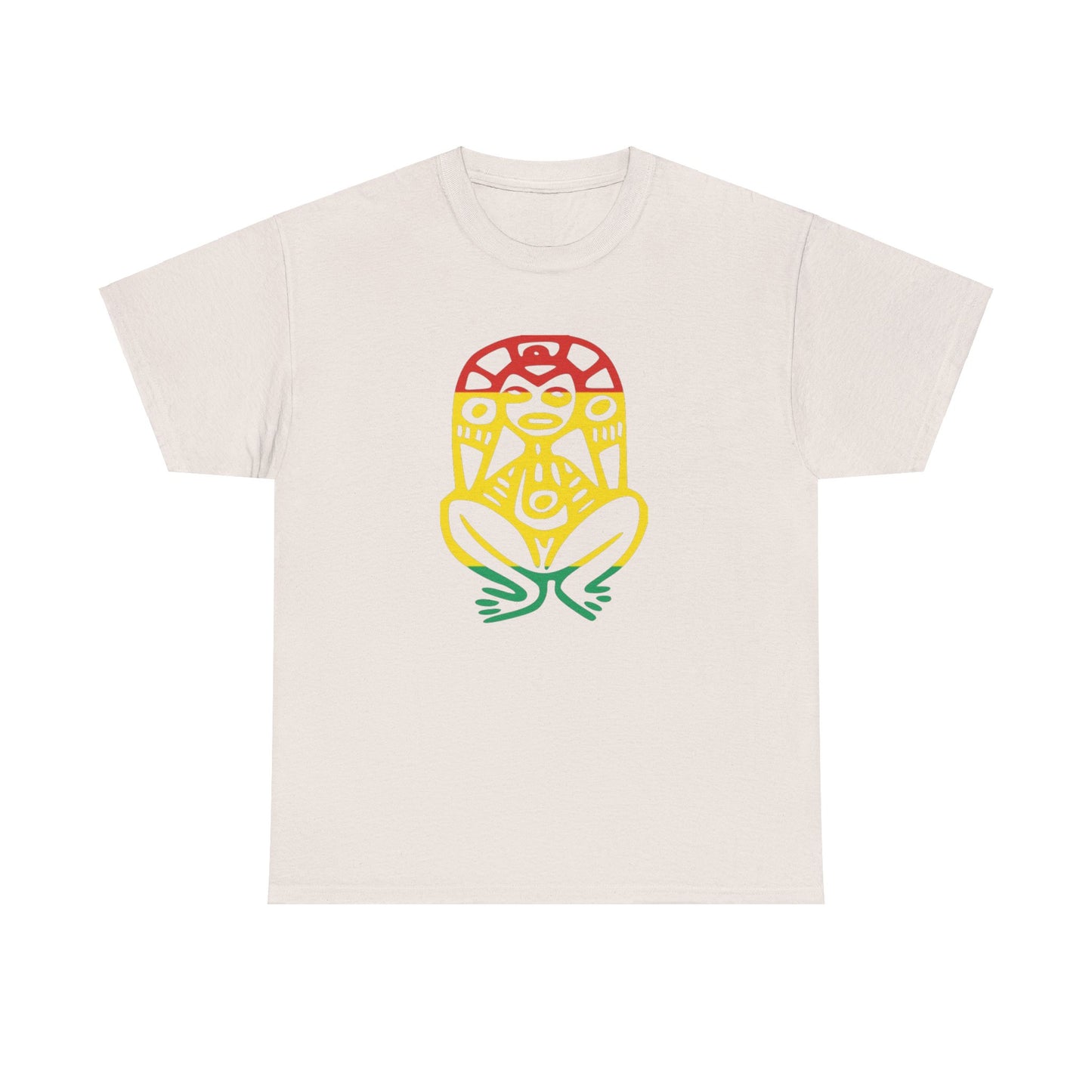 Atabey red, yellow and green, Unisex Heavy Cotton Tee