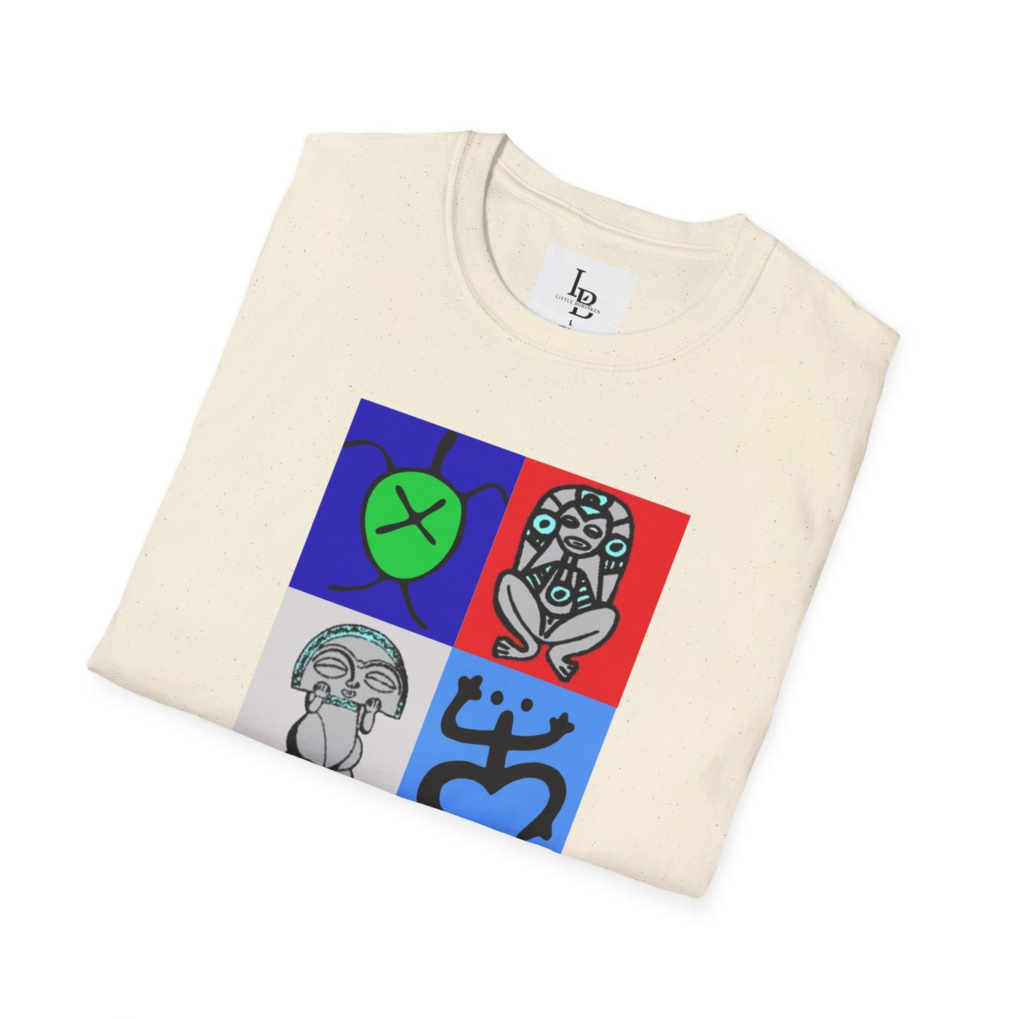 Four Taino Symbols, Unisex Softstyle T-Shirt