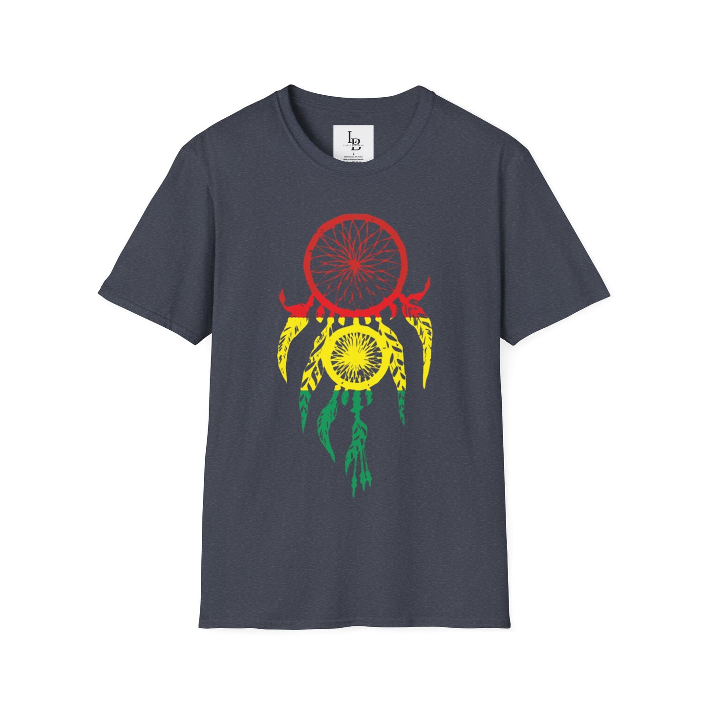 Dream Catcher - Taino Flag colors, Unisex Softstyle T-Shirt