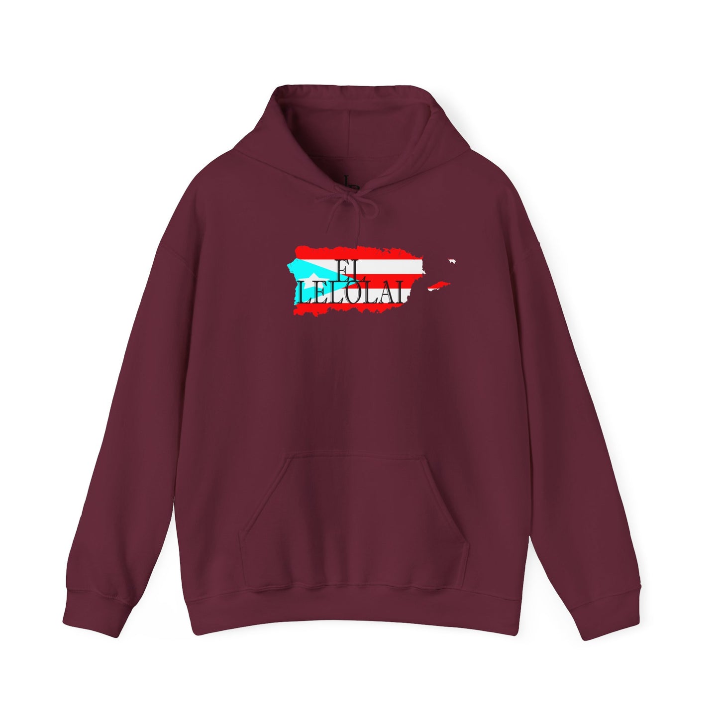 EL LELOLAI PR MAP Unisex Hoodie, Cozy Sweatshirt, Casual Wear, Gifts for Adventures, Pride Apparel, Comfortable Streetwear