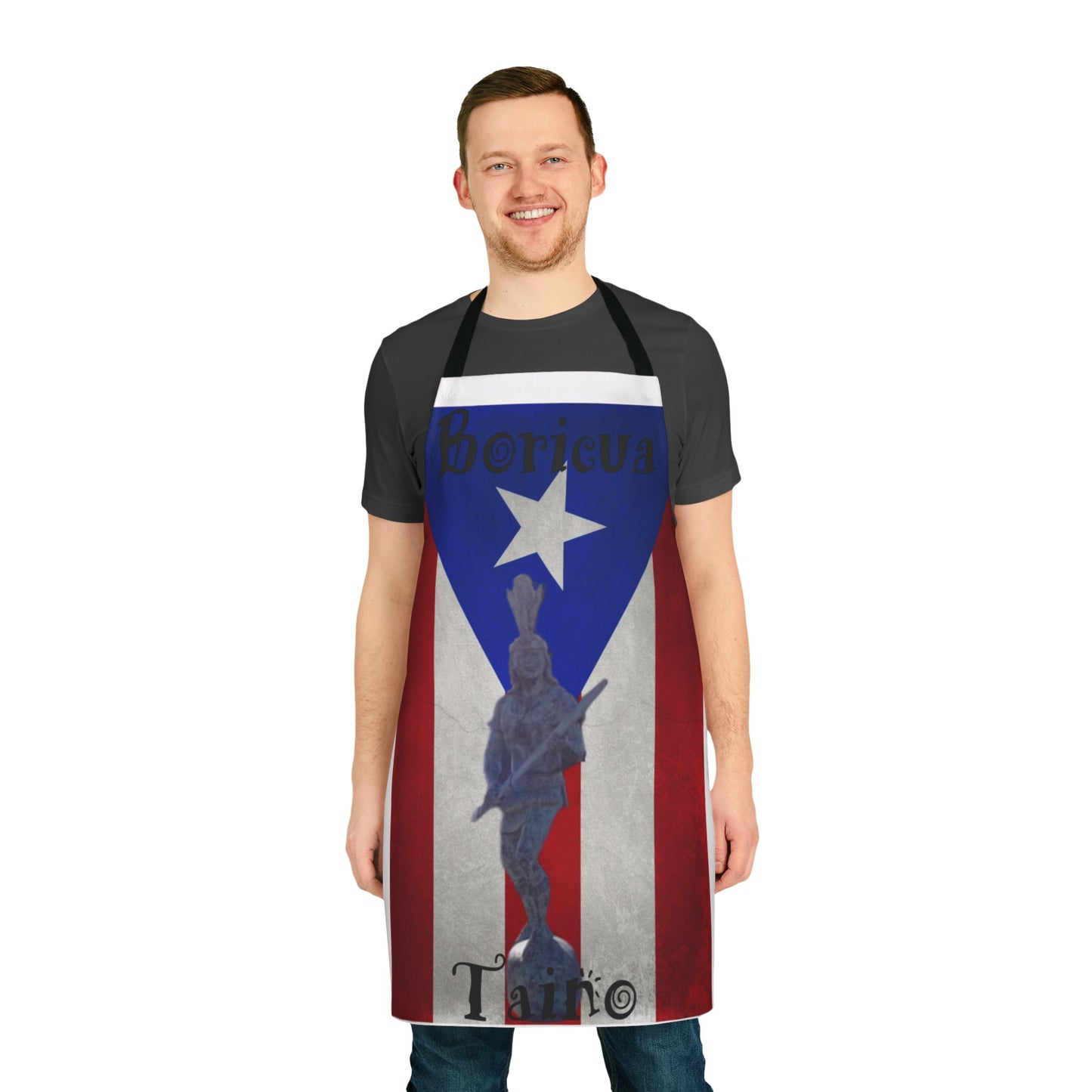 Puerto Rican Flag Apron, 5-Color Straps (AOP)