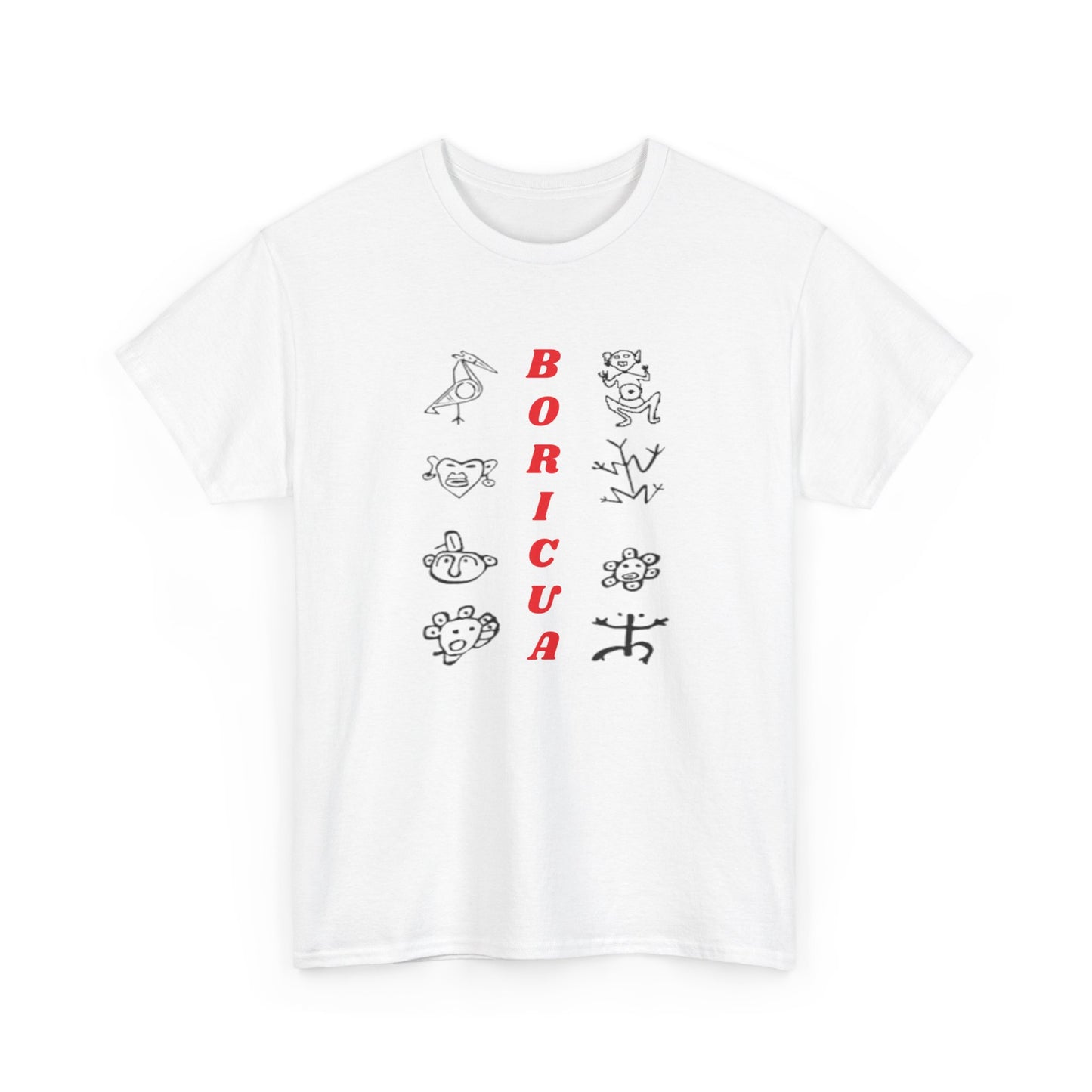 Taino Symbols Boricua, Unisex Heavy Cotton Tee