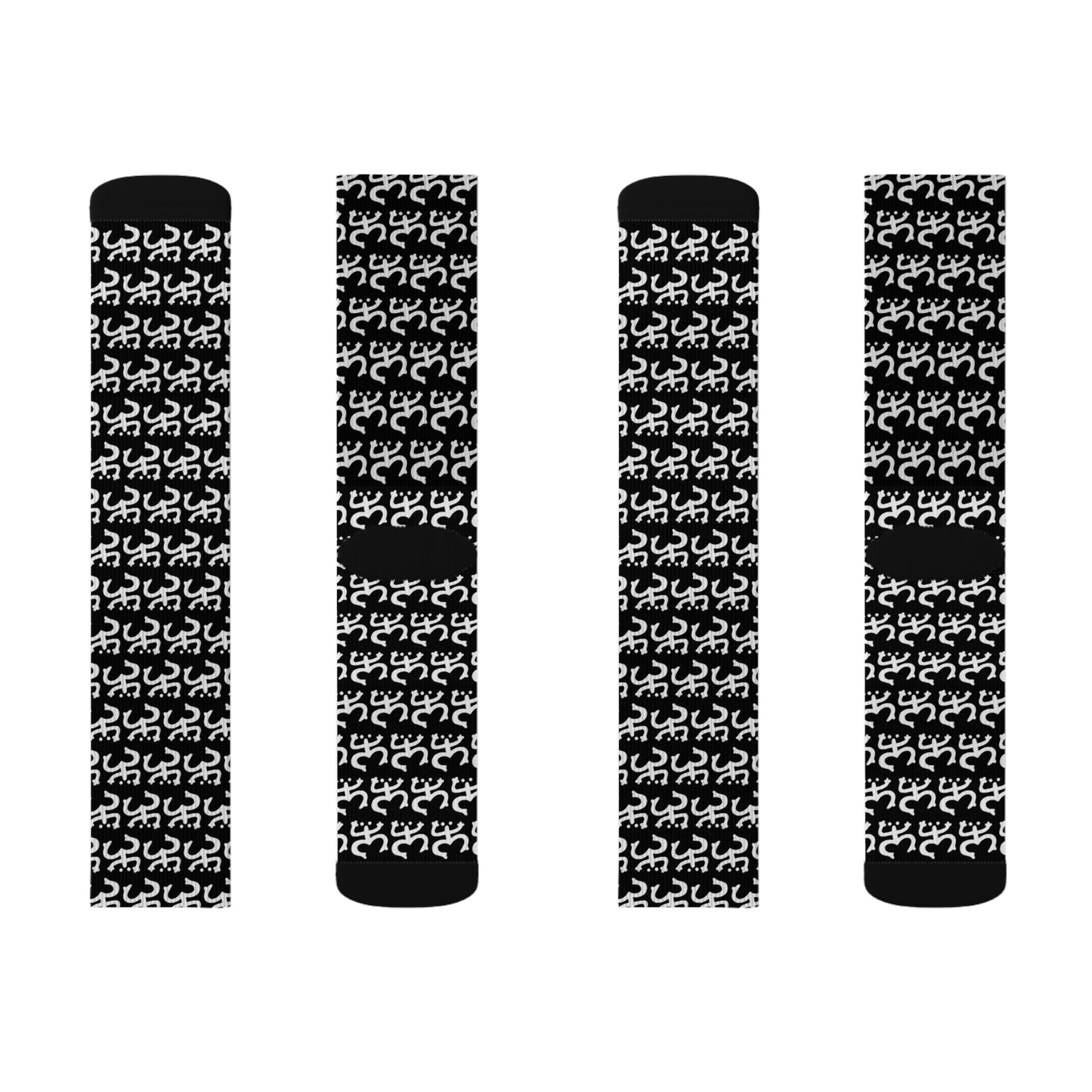 White Coqui Symbol, Sublimation Socks