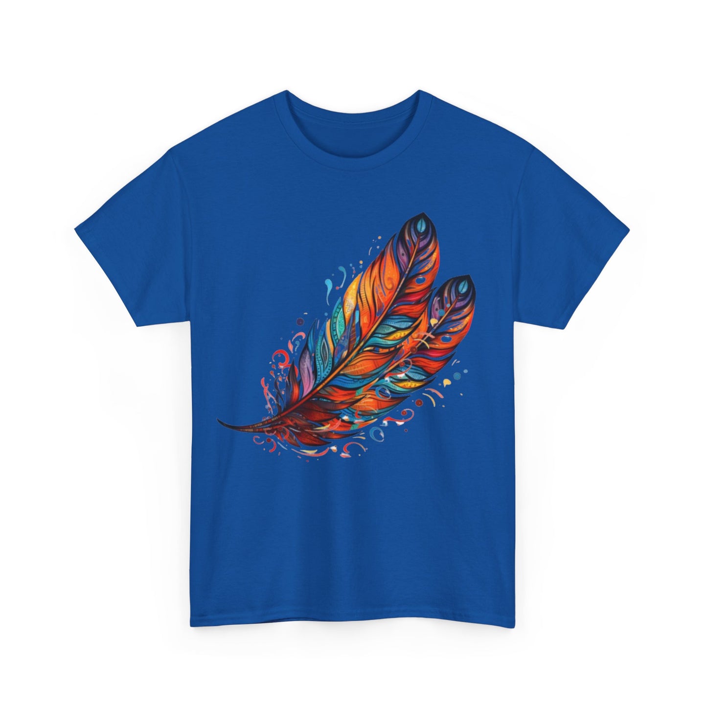 Colored feathers, Unisex Heavy Cotton Tee