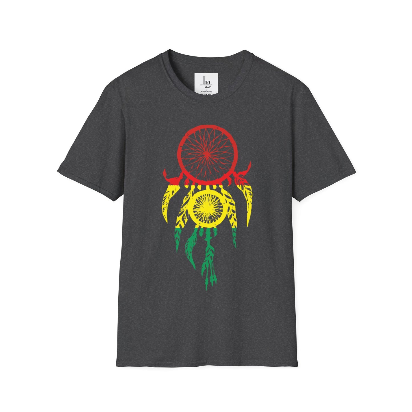 Dream Catcher - Taino Flag colors, Unisex Softstyle T-Shirt