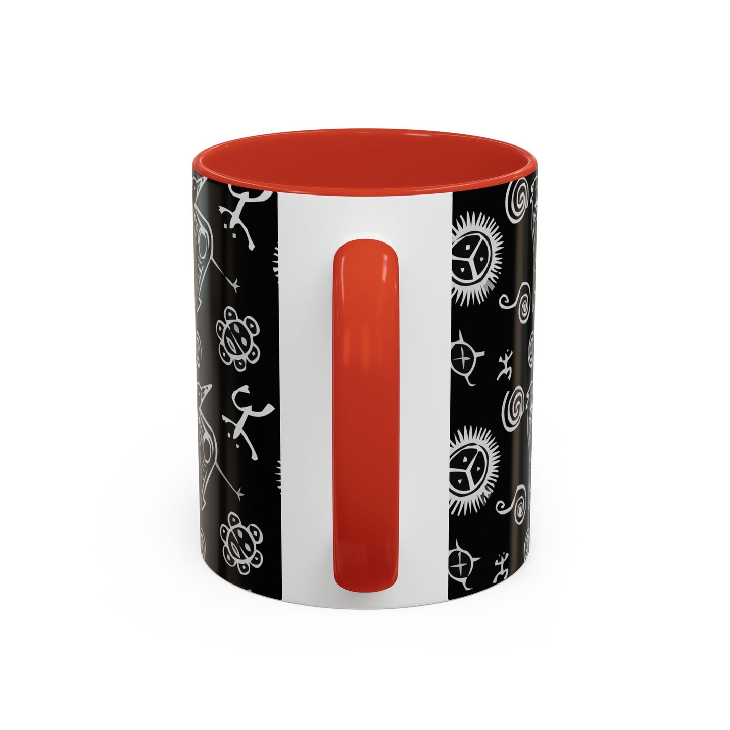 Taino Symbols, Colorful Accent Mugs, 11oz