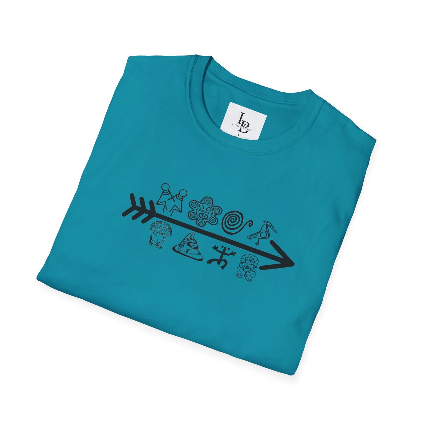 Arrow and Symbols, Unisex Softstyle T-Shirt