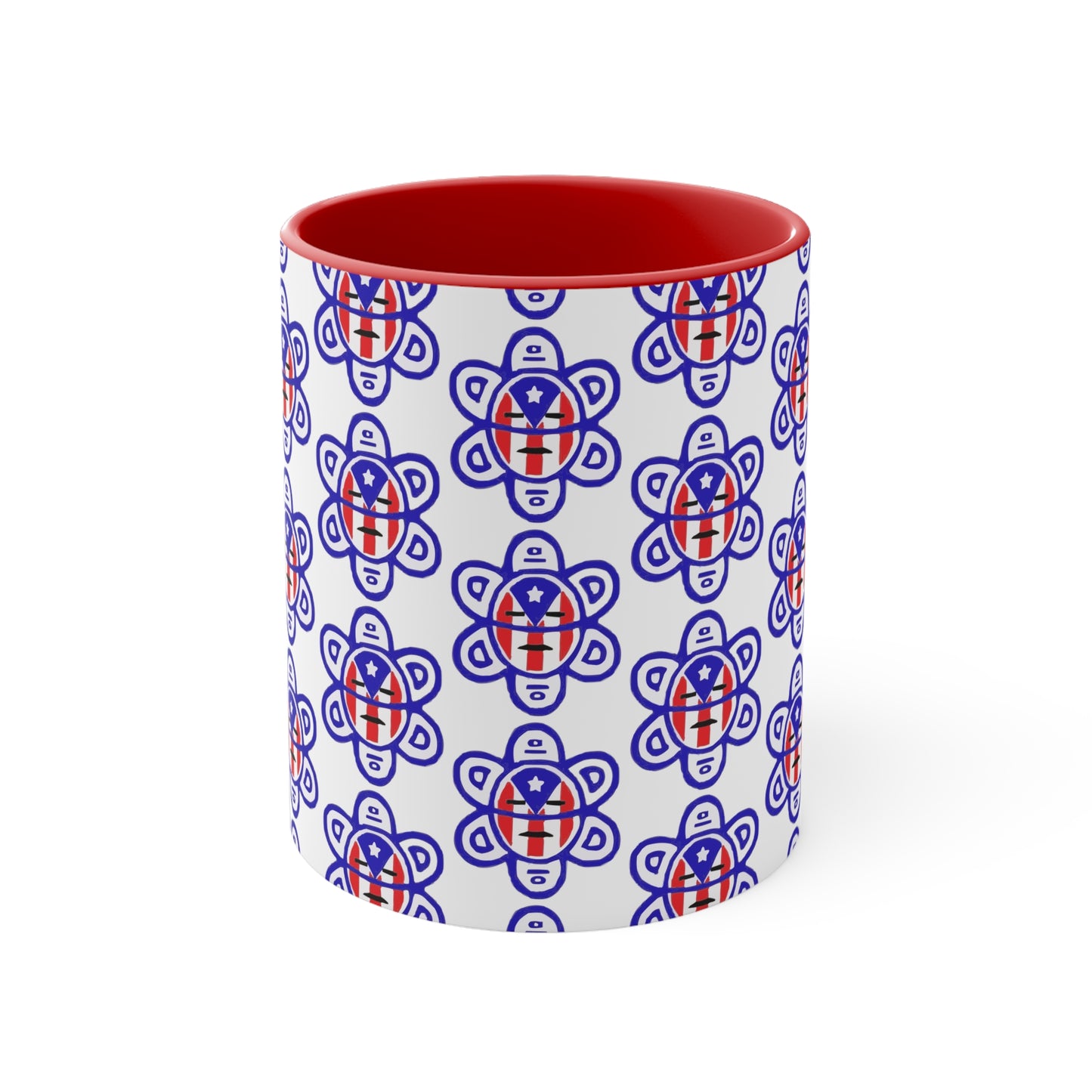P.R. Flag Sun, Accent Coffee Mug, 11oz