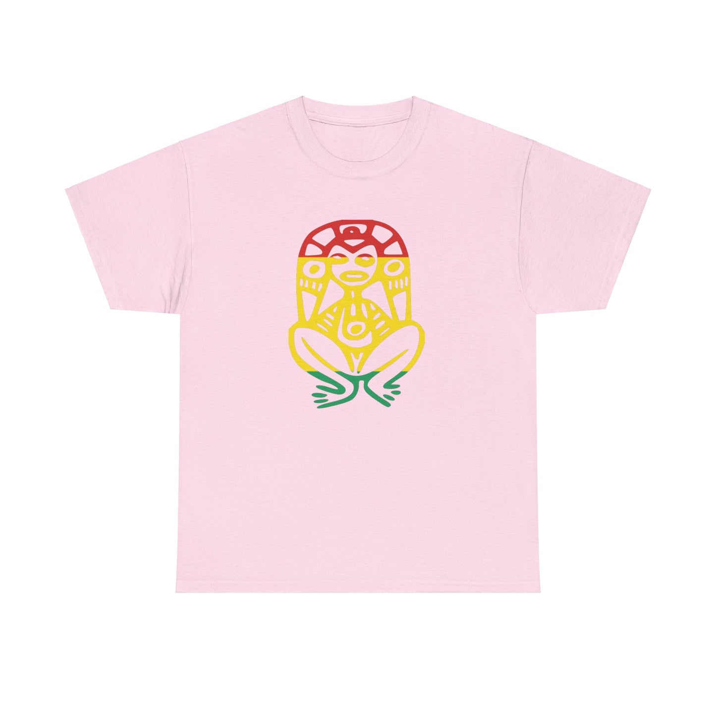 Atabey red, yellow and green, Unisex Heavy Cotton Tee