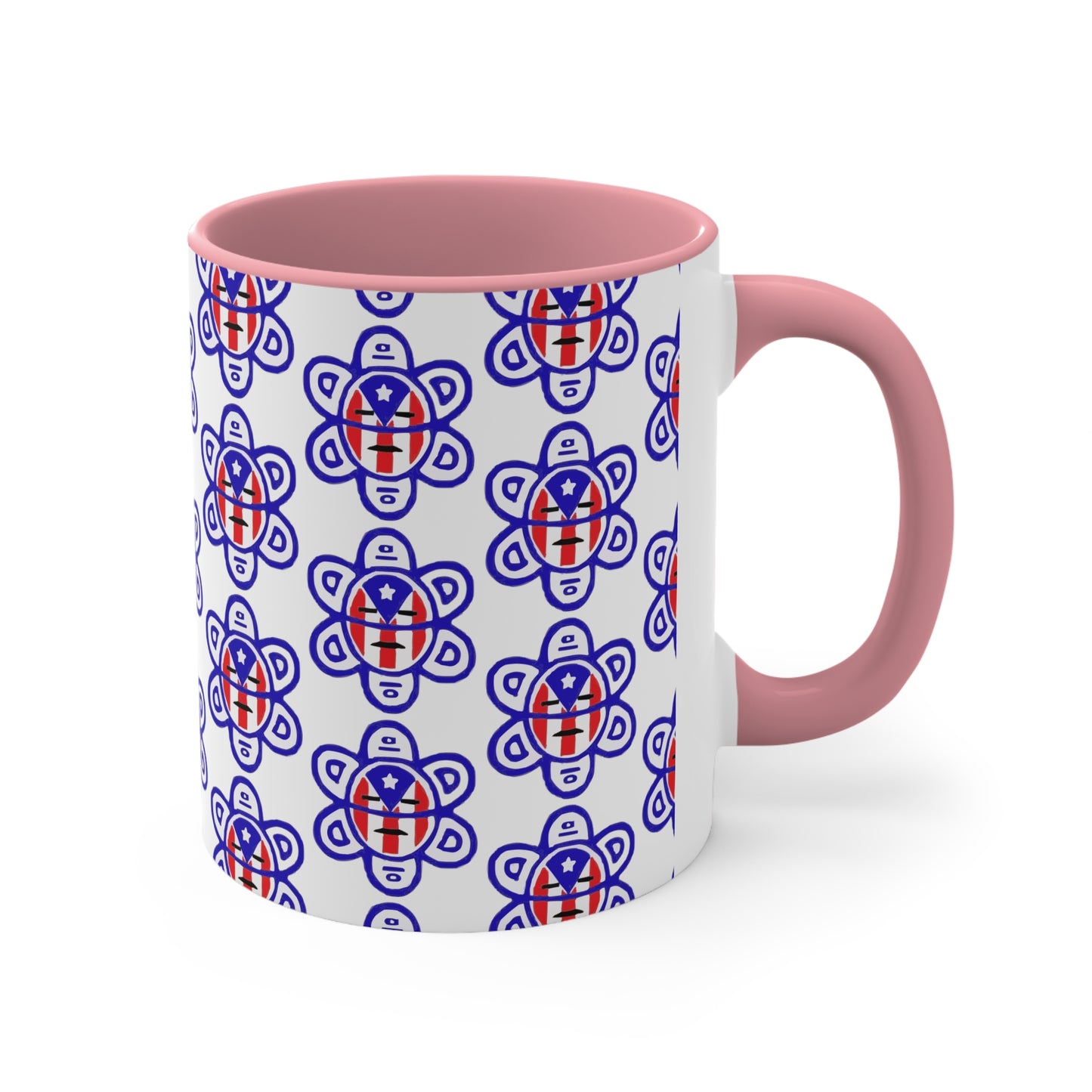 P.R. Flag Sun, Accent Coffee Mug, 11oz
