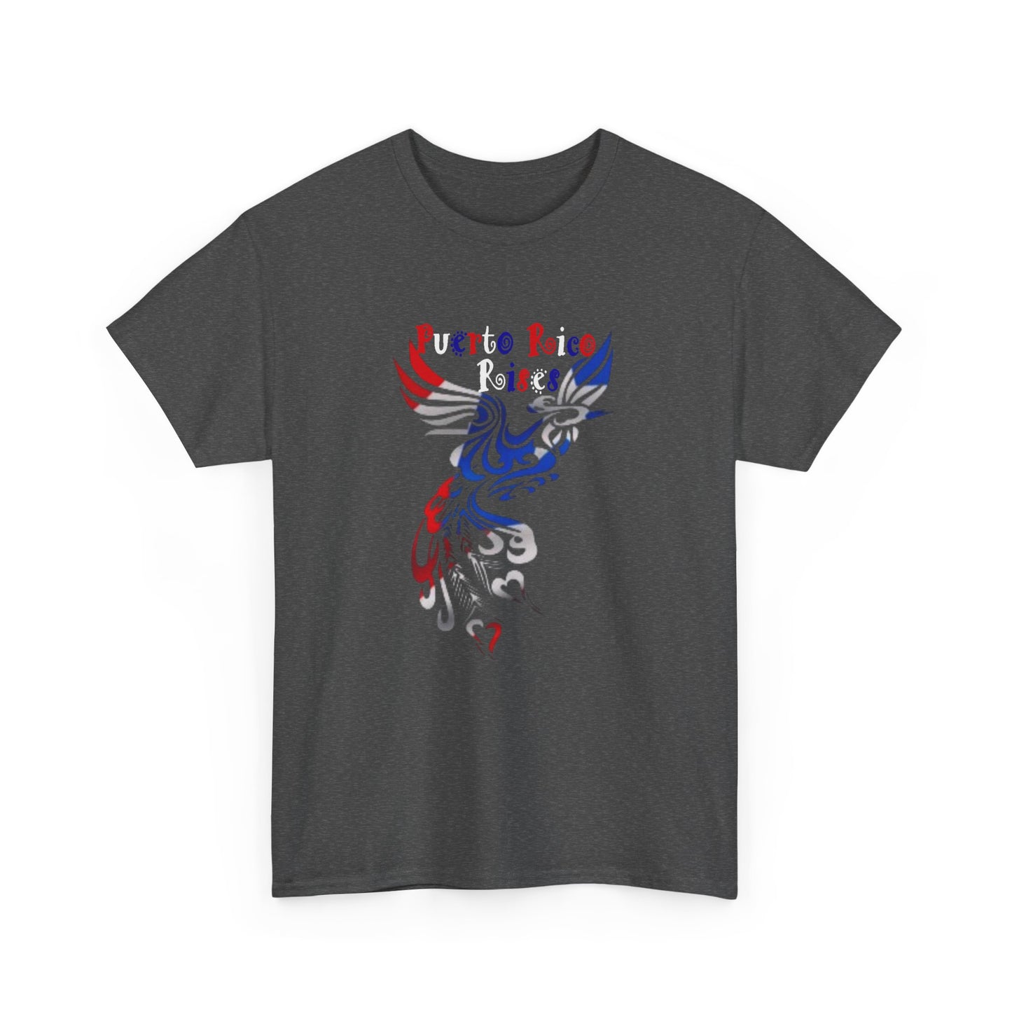 Puerto Rico Rises Phoenix, Unisex Heavy Cotton Tee