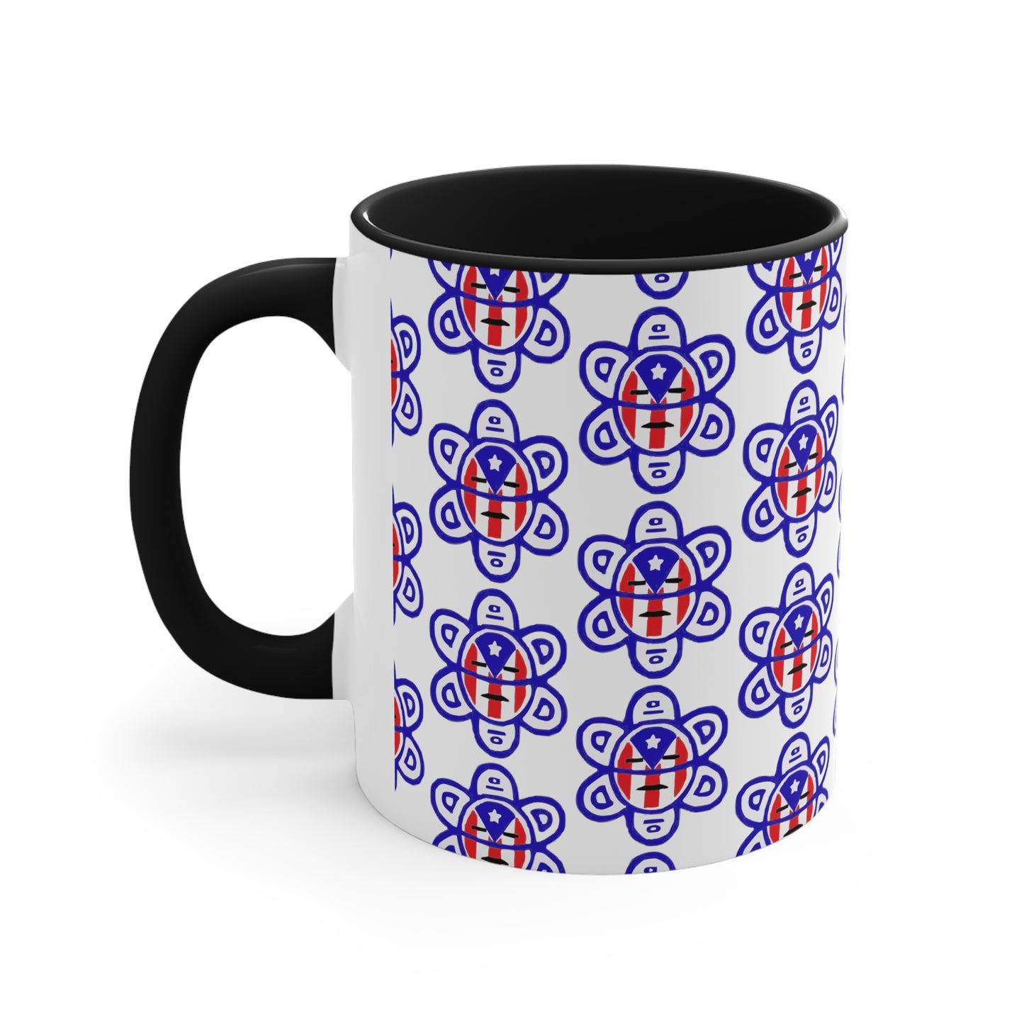 P.R. Flag Sun, Accent Coffee Mug, 11oz