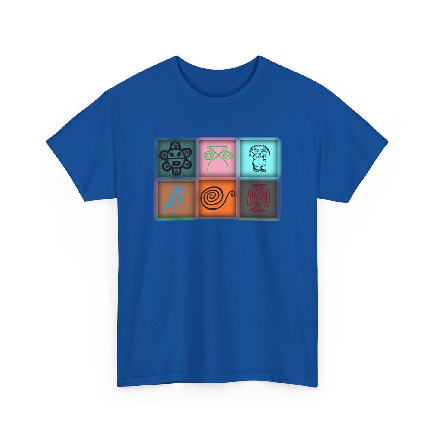 Taino Symbols 8,Unisex Heavy Cotton Tee